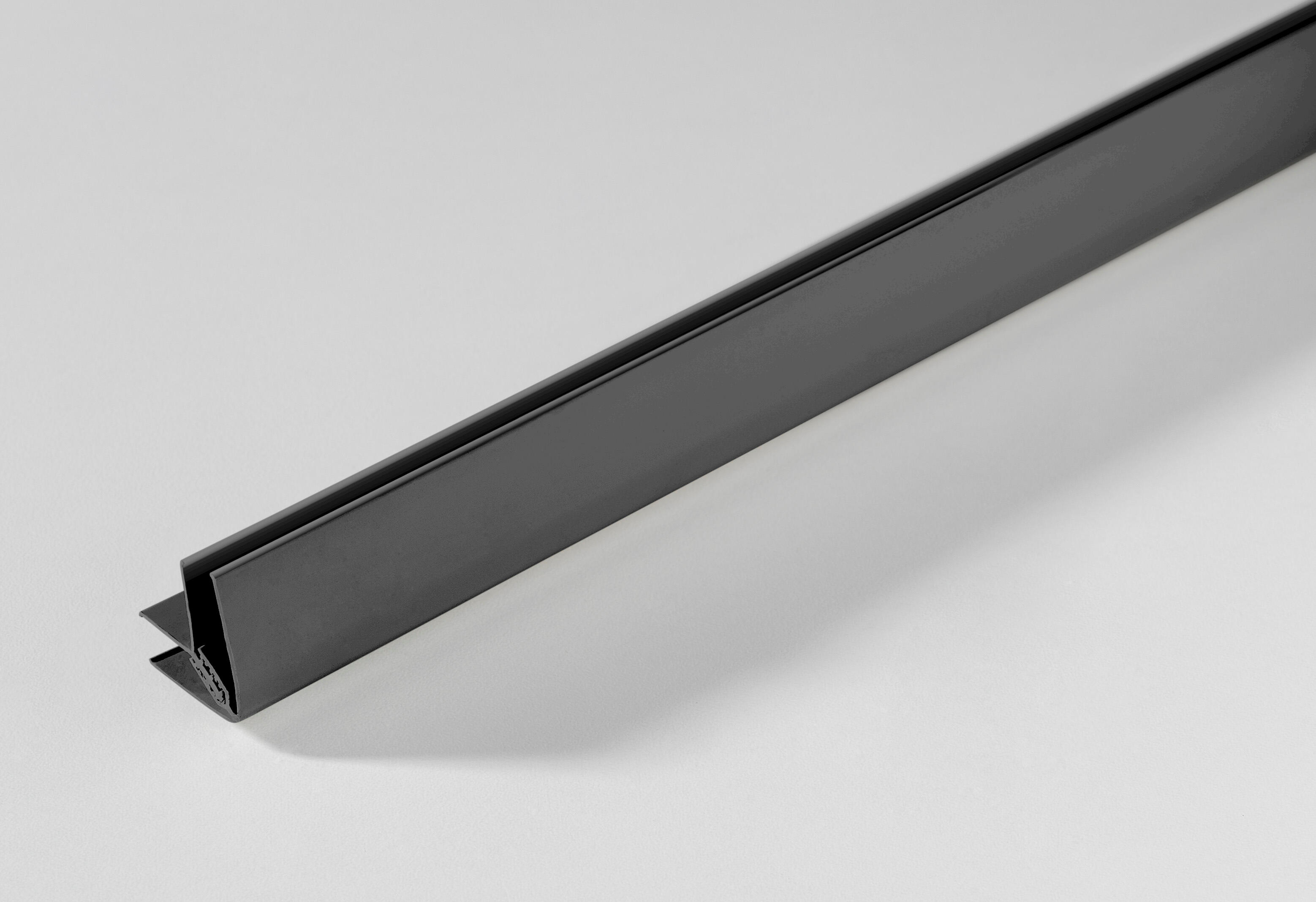 Angle GROSFILLEX PVC, anthracite, 260x2x1.1cm - 2
