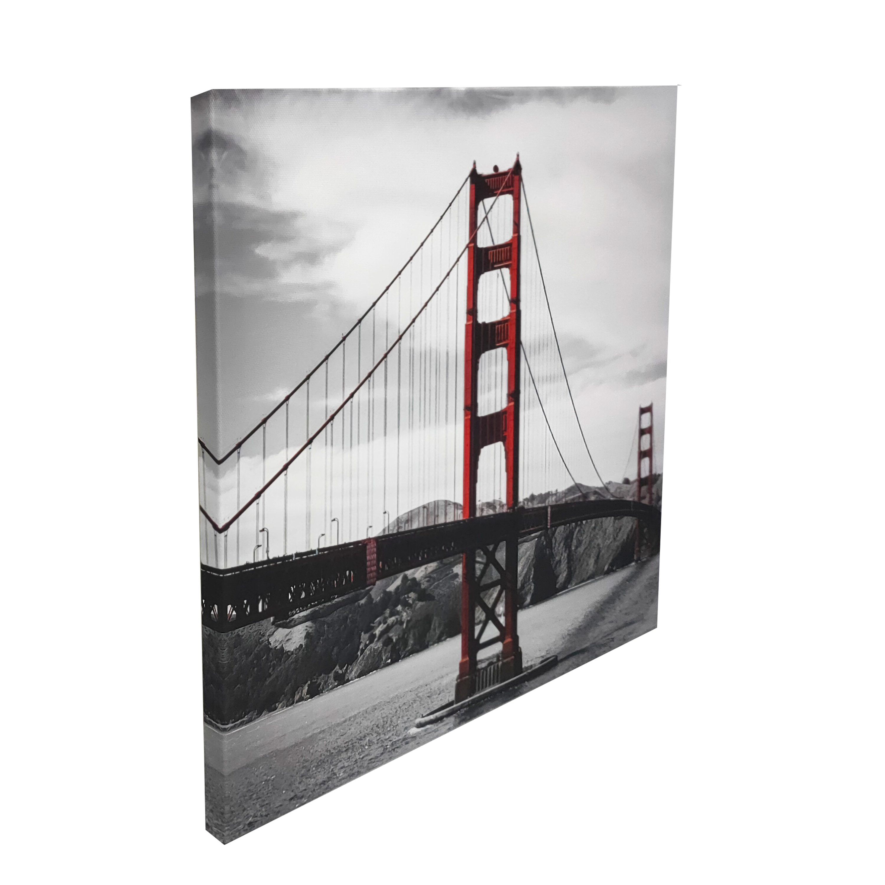 Tela impressa INSPIRE BROOKLYN BRIDGE 40X40CM VERMELHO - 2