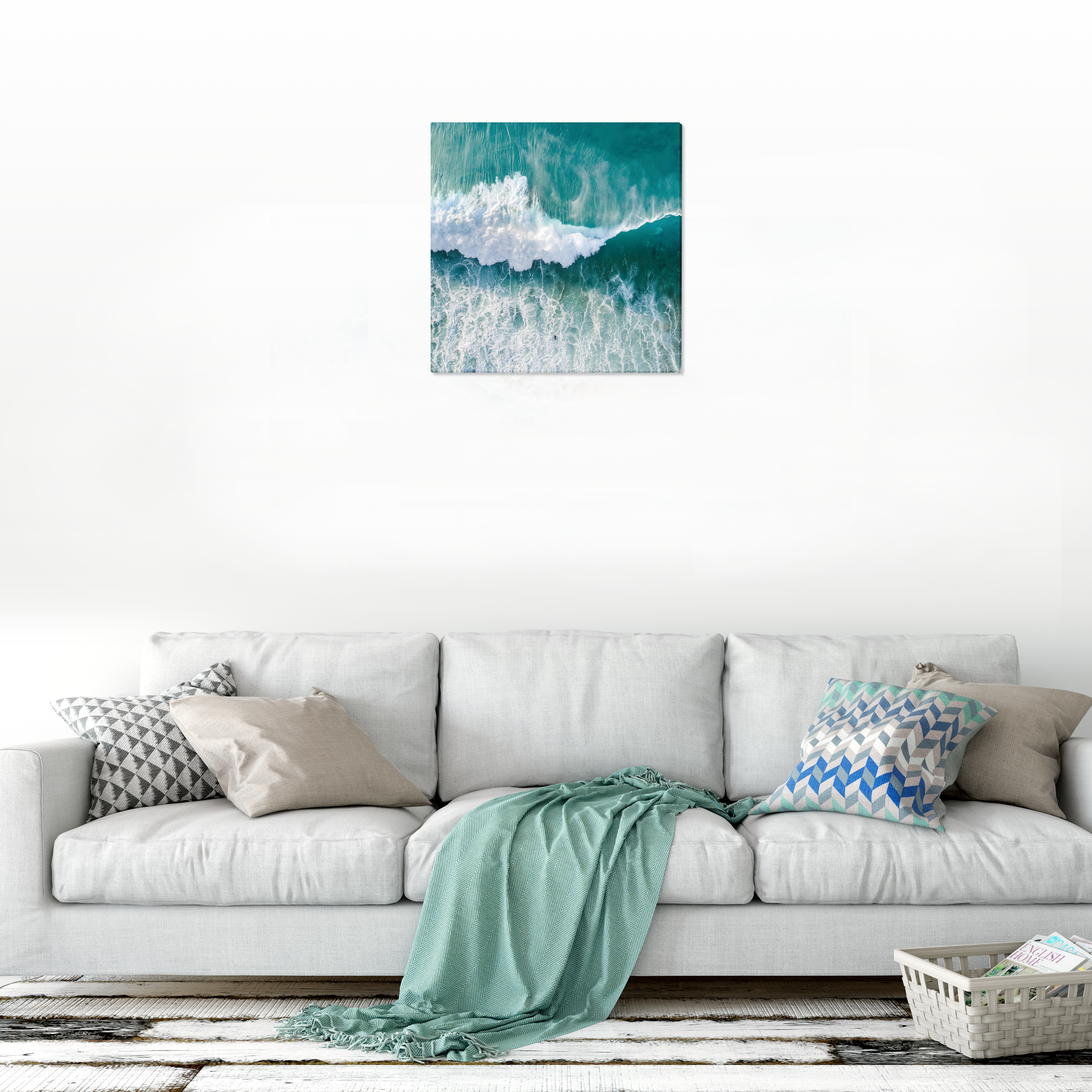 Tela impressa INSPIRE ONDA MAR 40X40CM - 4