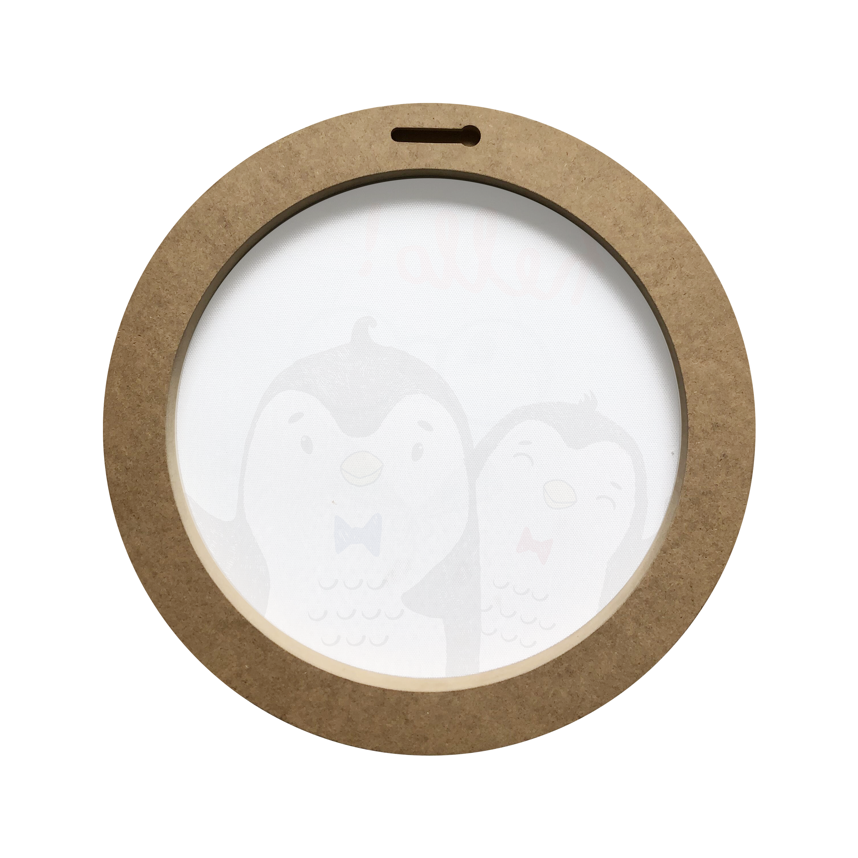 Tela impressa INSPIRE REDONDA PINGUIM D30CM - 2