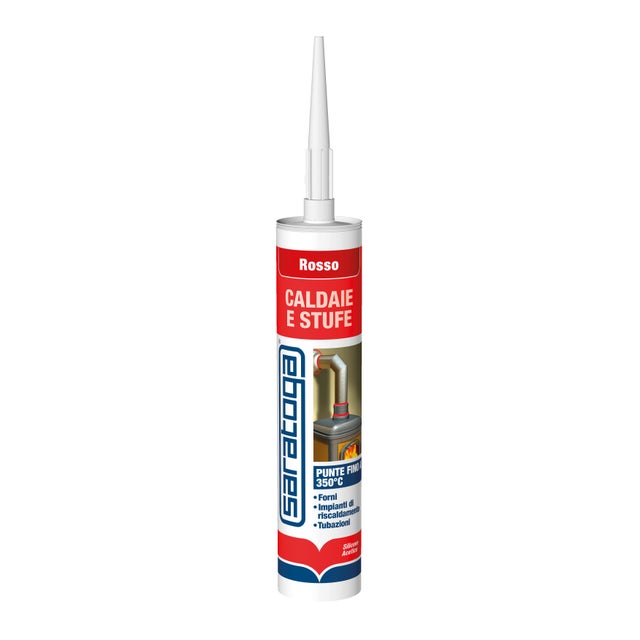 Silicone sigillante SARATOGA Alte Temperature  rosso 280 ml