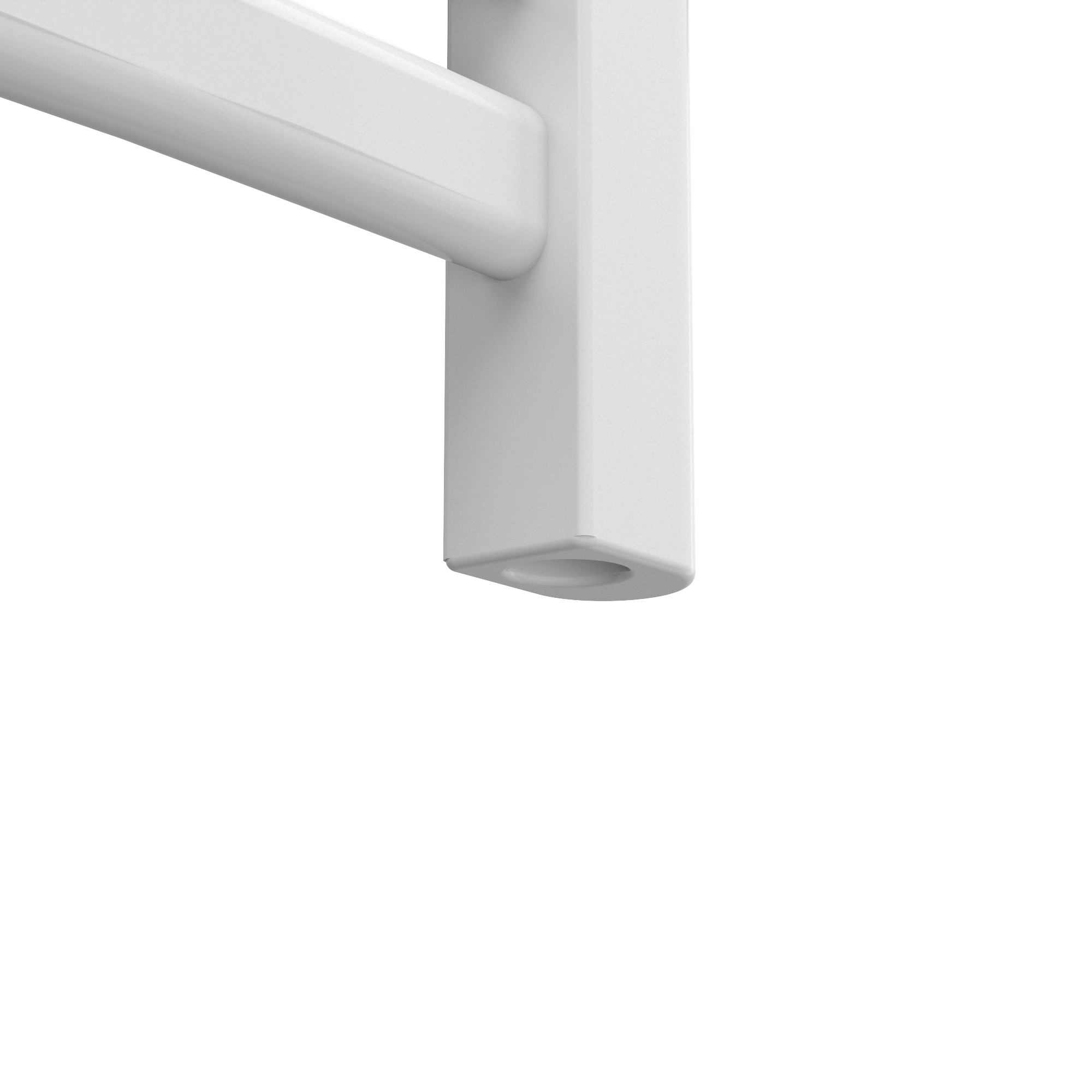 Sèche-serviettes eau chaude Borali EQUATION, 746 W, H.160 x l.55 cm courbé blanc - 6