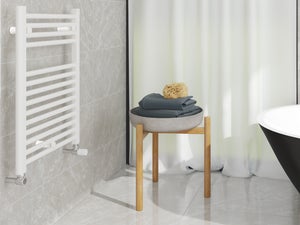 Radiador toallero BERNSTEIN R18W blanco recto - Tamaño
