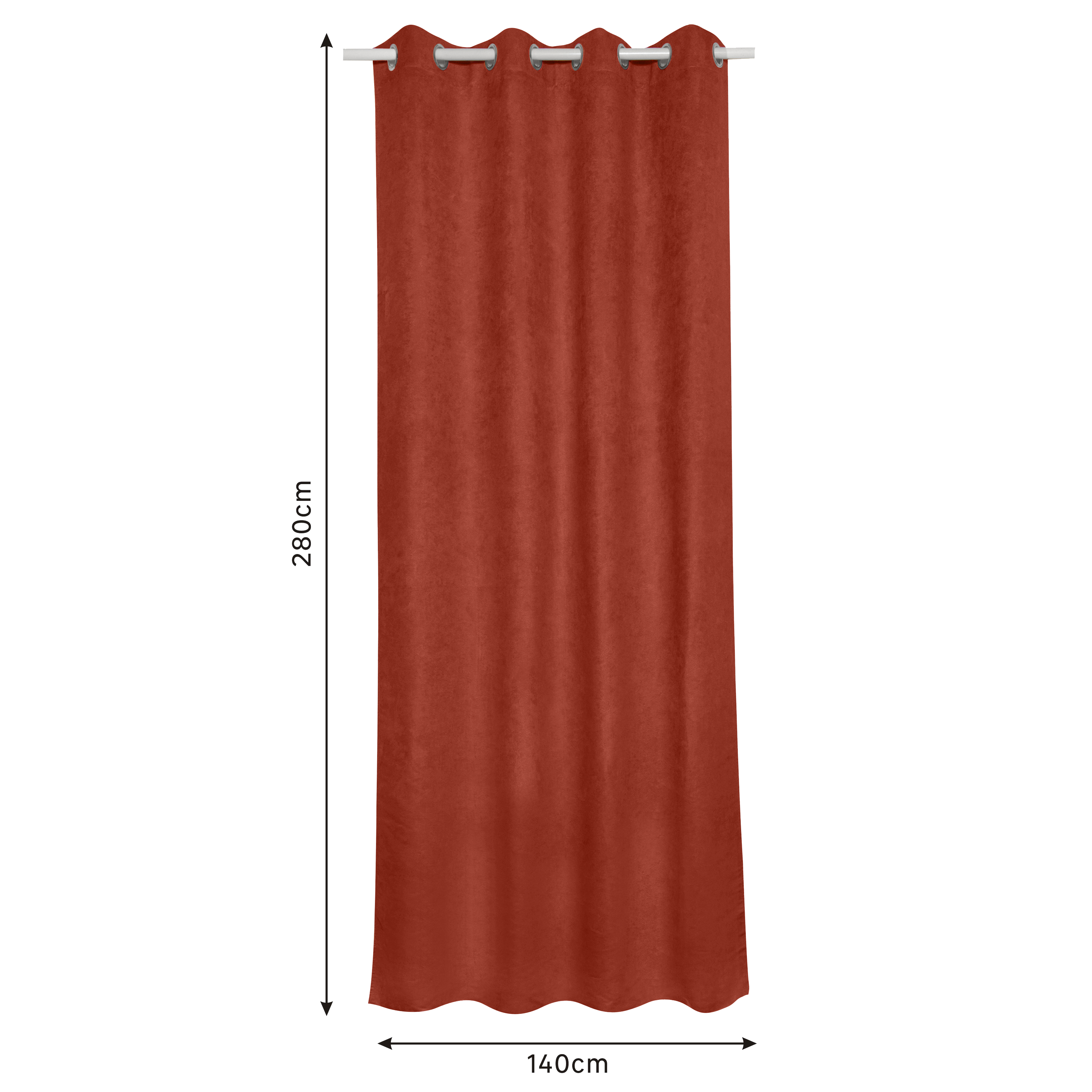 Tenda New Manchester arancio, occhiello 140x280 cm INSPIRE - 29
