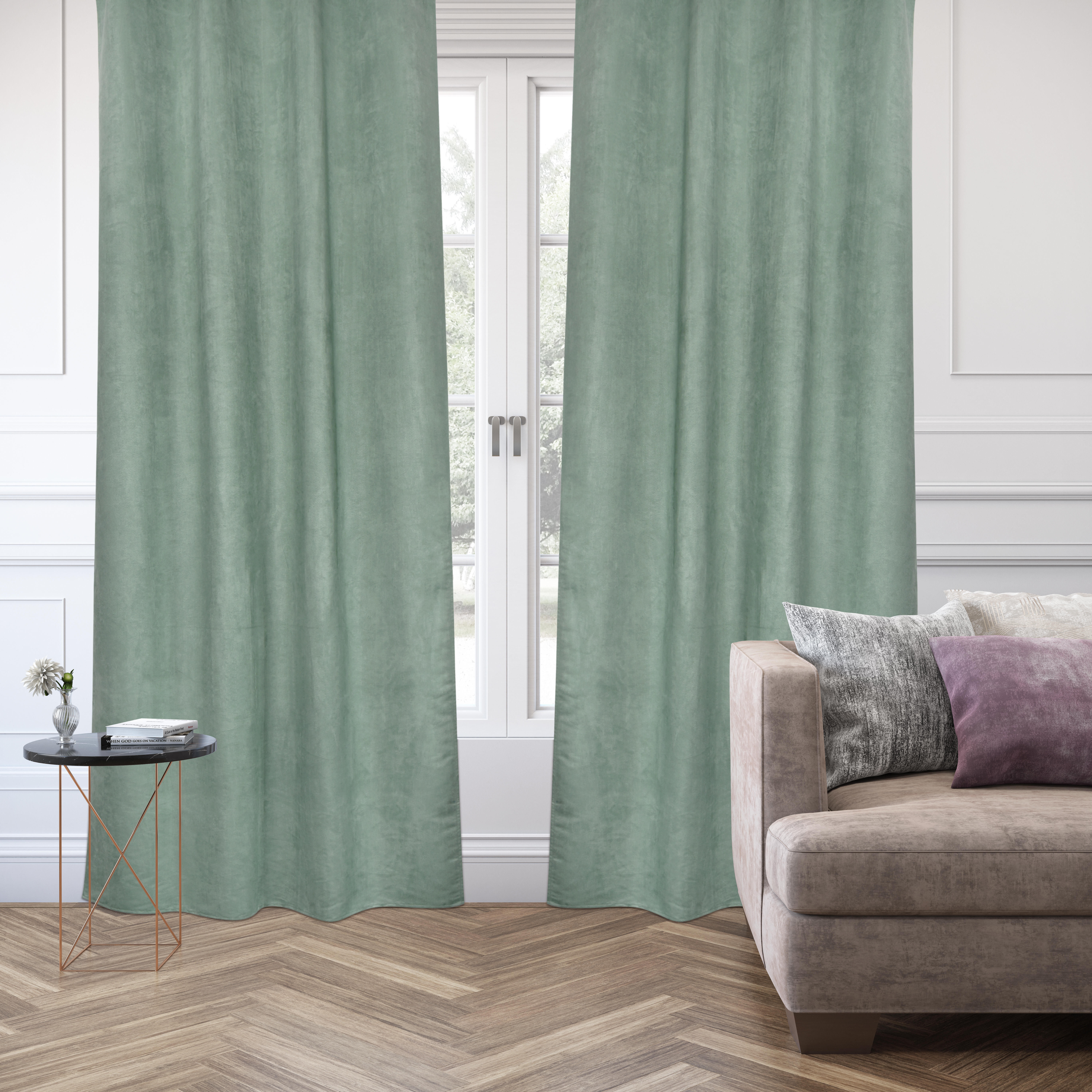 Tenda New Manchester verde cactus, occhiello 140x280 cm INSPIRE - 10