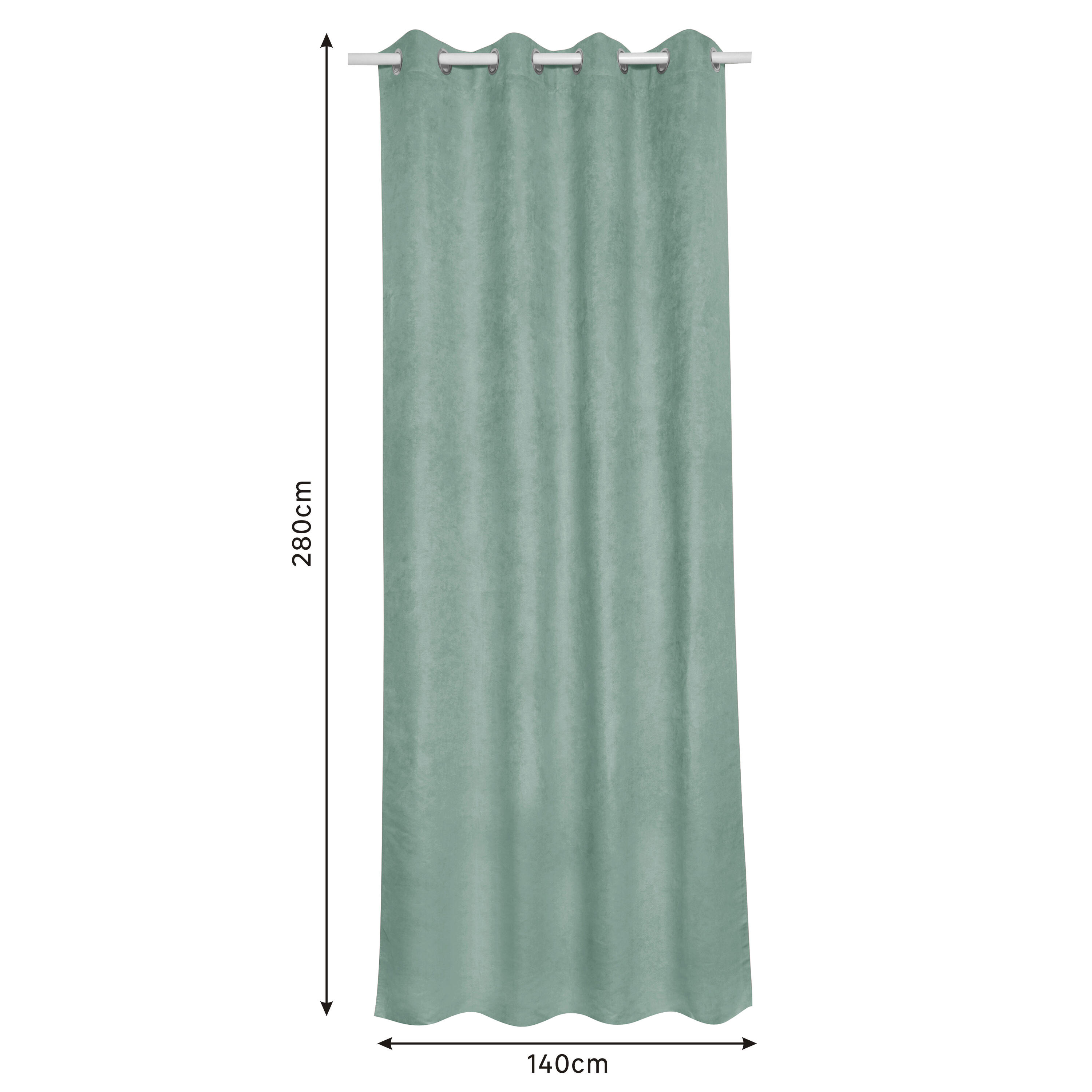 Tenda New Manchester verde cactus, occhiello 140x280 cm INSPIRE - 17