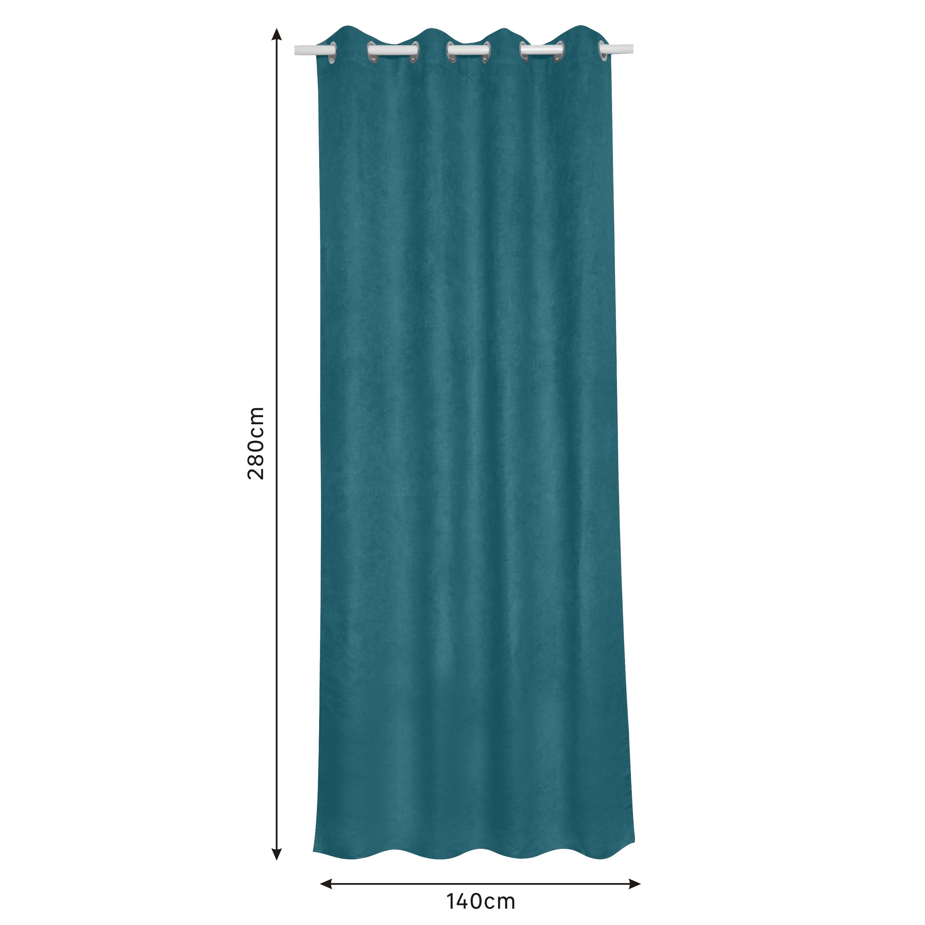 Tenda New Manchester azzurro, occhiello 140x280 cm INSPIRE - 29