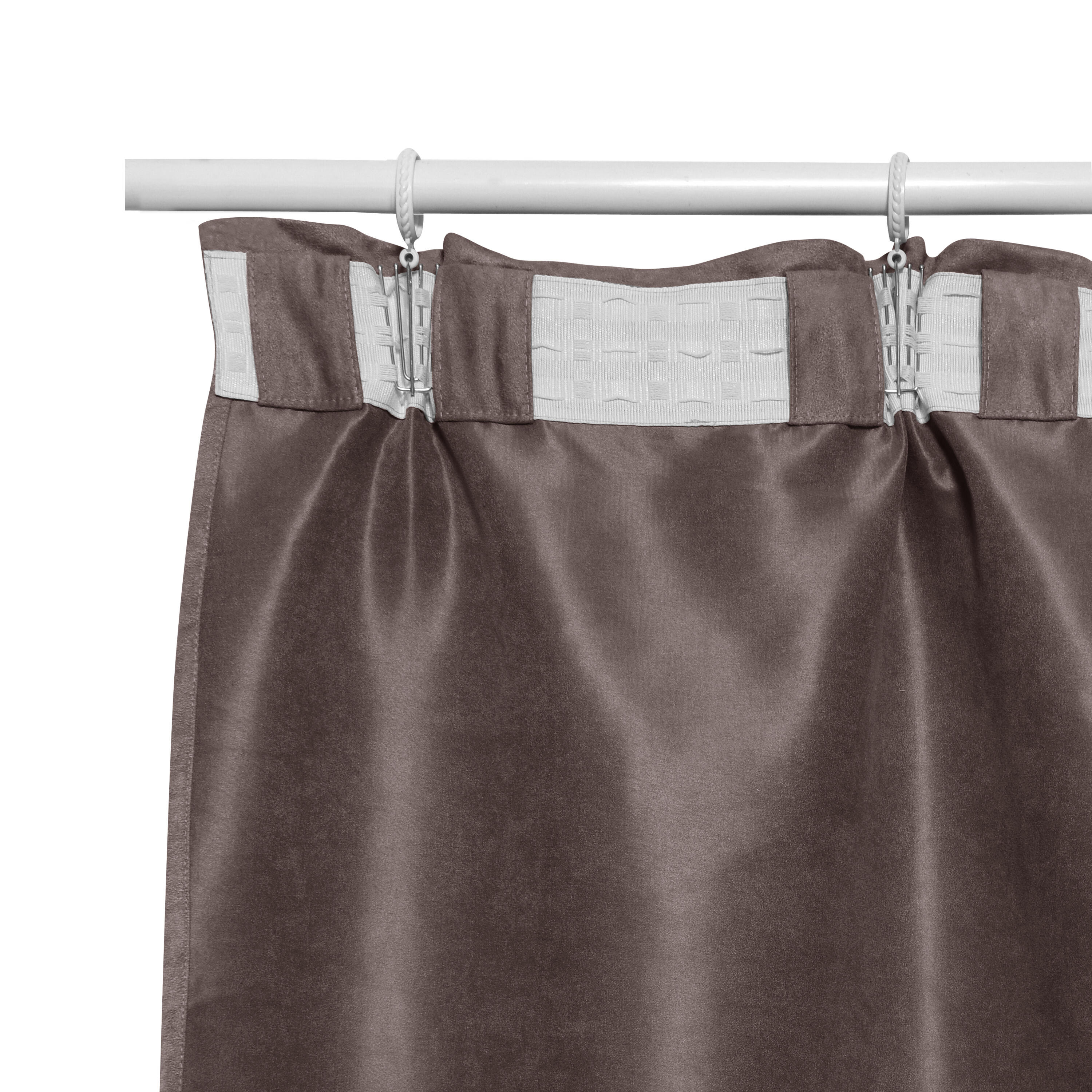 Zasłona Manchester brązowa 200 x 280 cm na taśmie Inspire - 8