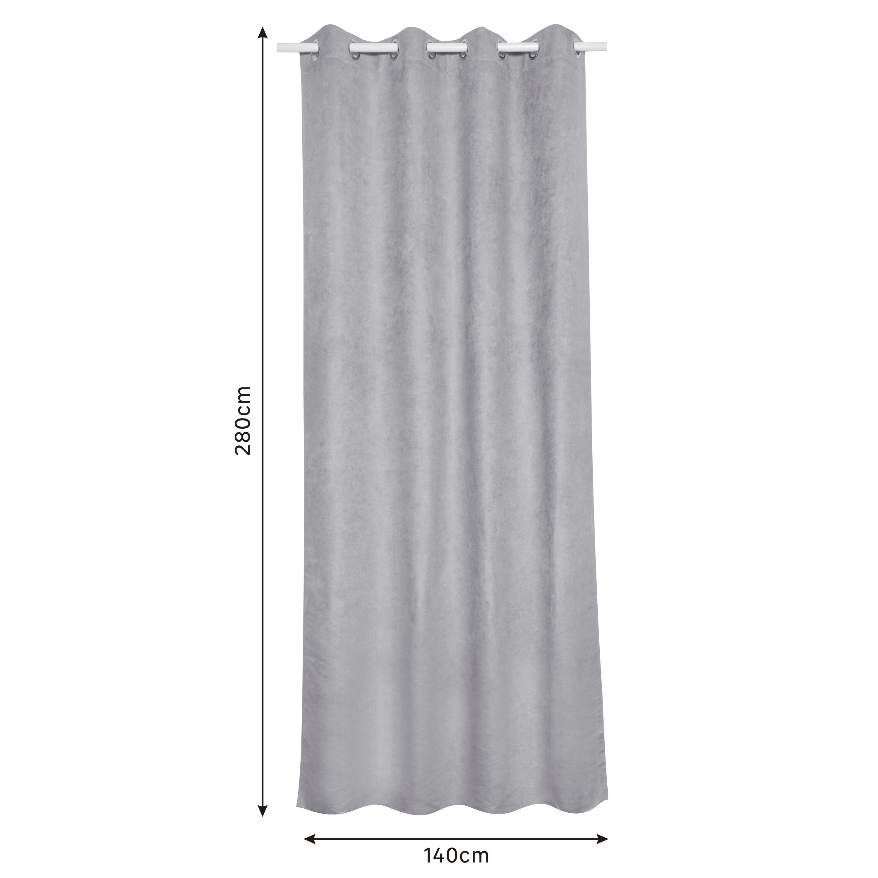 Cortinado ilhós New Manchester 140x280cm cinza Inspire - 9