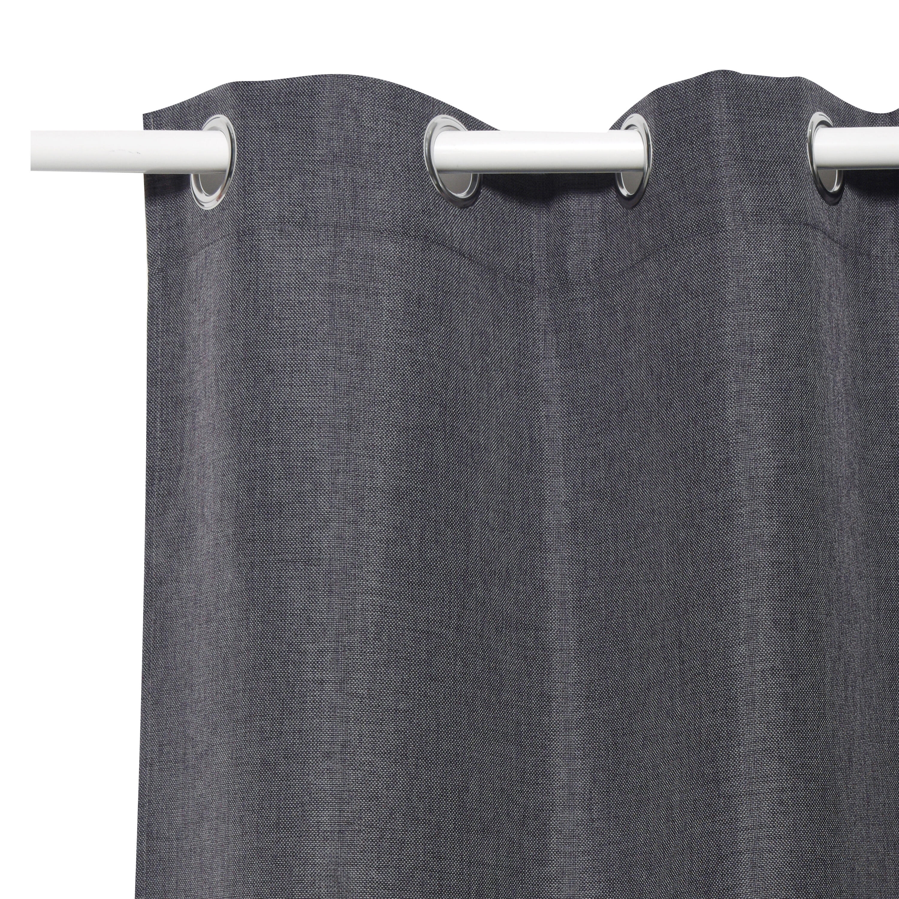 Cortina ollaos looks inspire liso dark grey de 140x280cm