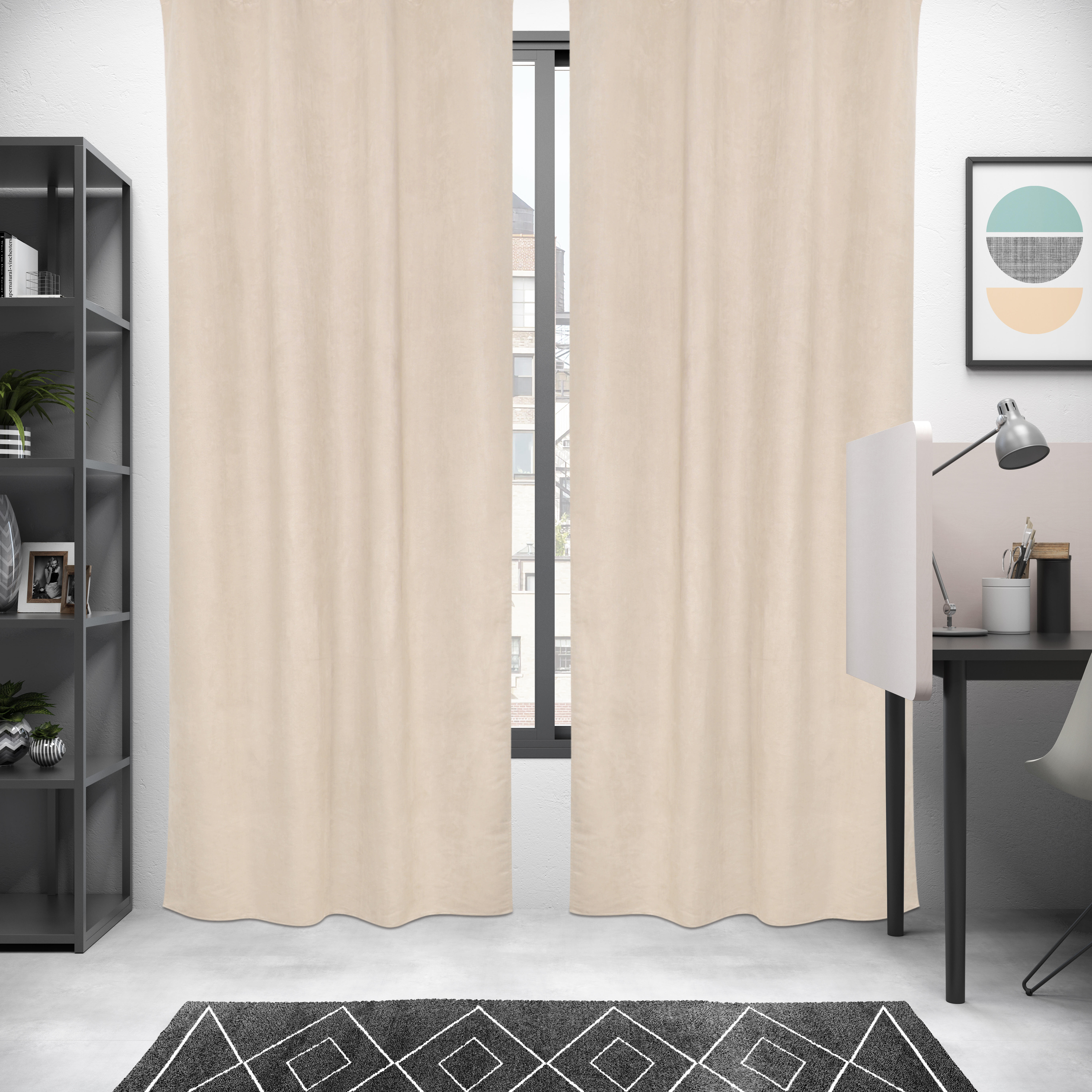 Tenda New Manchester Beige, occhiello 140x280 cm INSPIRE - 5