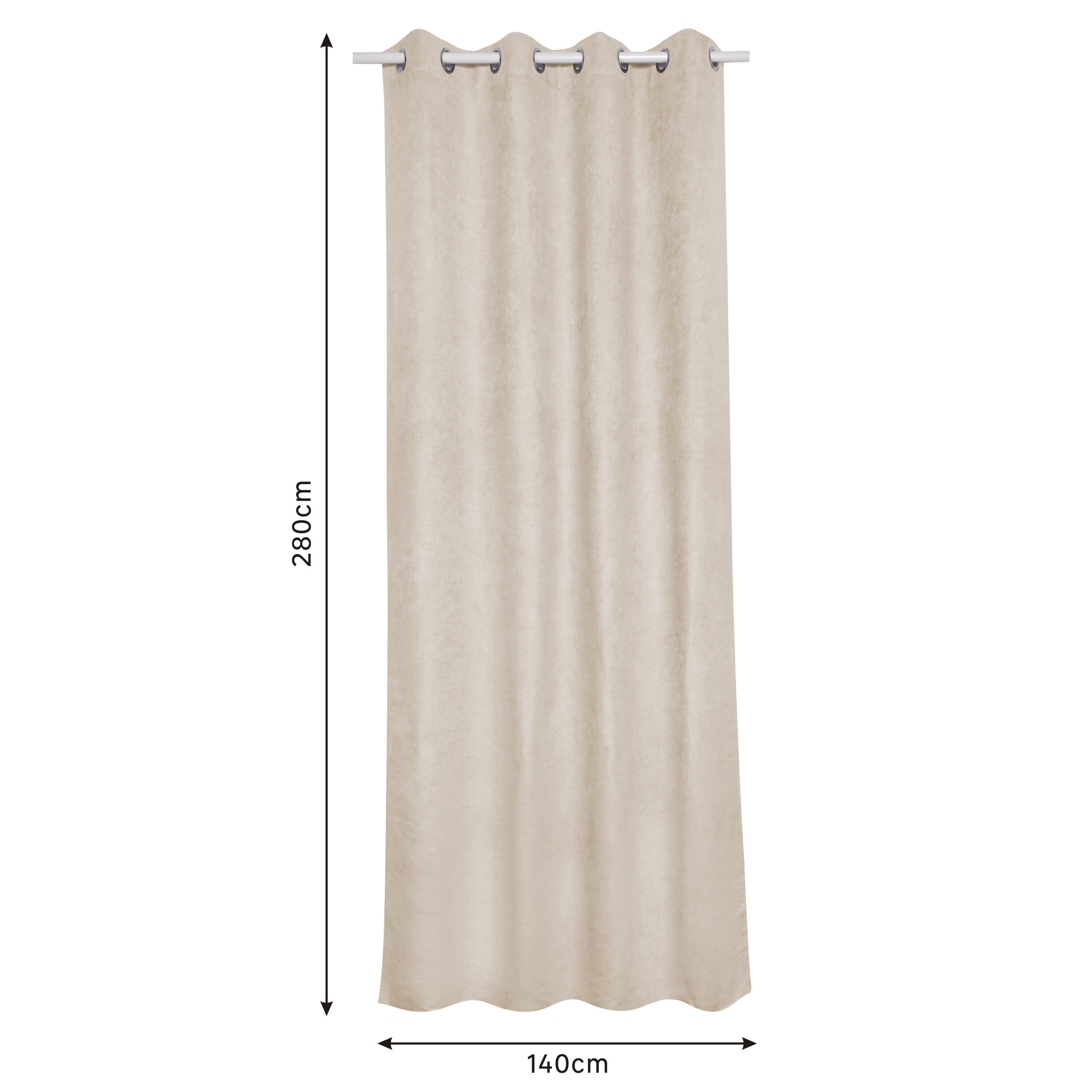 Tenda New Manchester Beige, occhiello 140x280 cm INSPIRE - 9