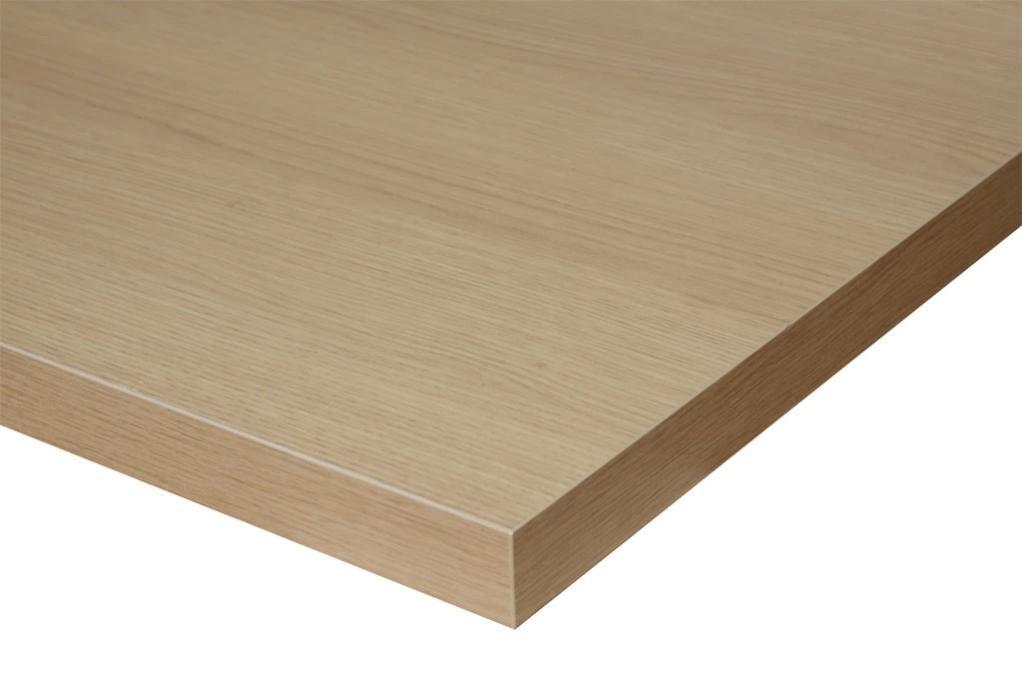 Top per lavabo Remix SENSEA L 120.4 x H 3.8 x P 49 cm rovere chiaro truciolare, opaco, disponibile su misura - 2