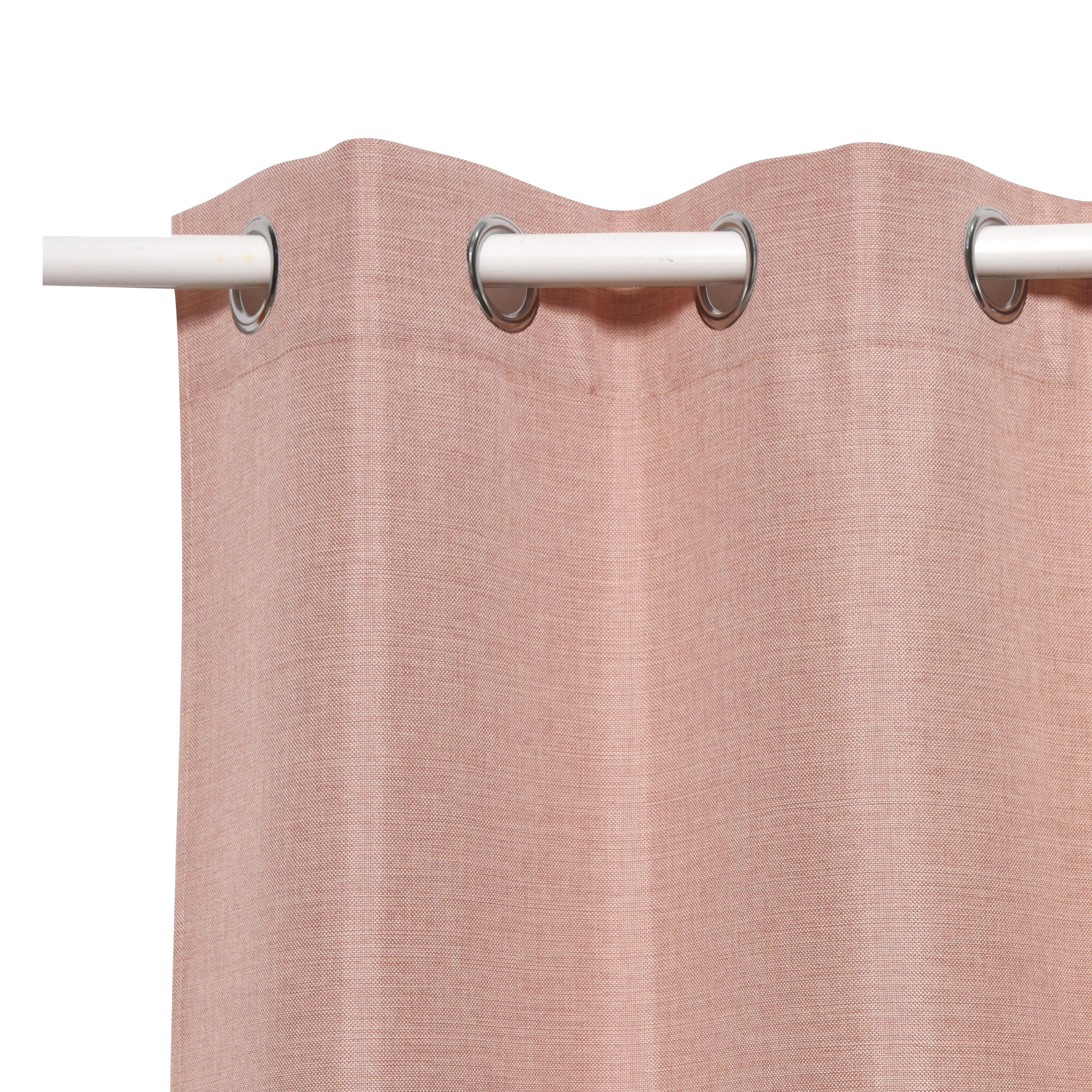 Cortina ollaos looks inspire liso rosa havana de 140x280cm