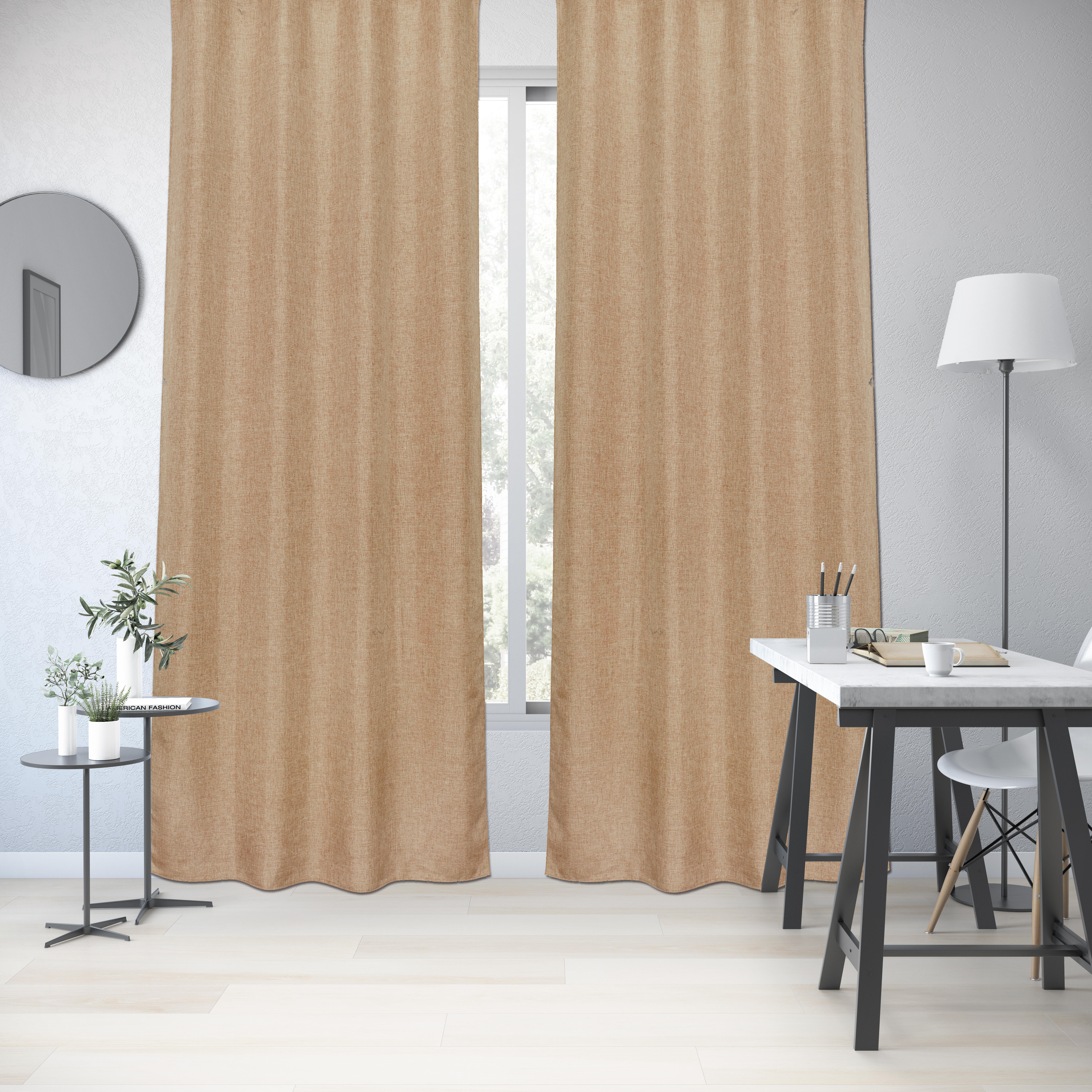 Rideau tamisant, Looks, beige H.280 x l.140 cm INSPIRE - 3