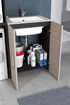 Lavatoio per bucato in resina bianco Desi L 52 x P 51 x h 52 cm da interno ed esterno
