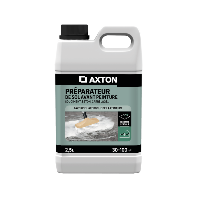 Préparateur de sol avant peinture AXTON, incolore, 2.5 L