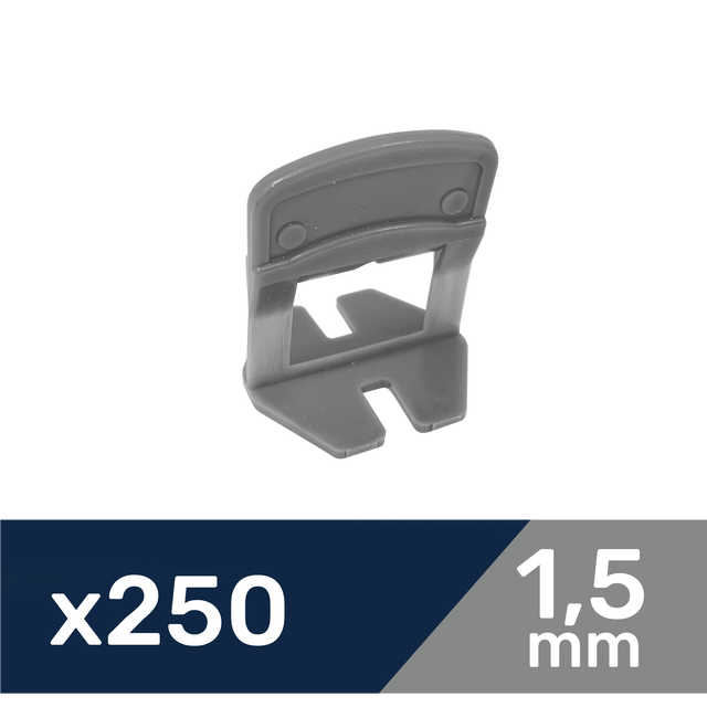 Lot de 250 croisillons à cale autonivelante DEXTER, Ep.1.5 mm