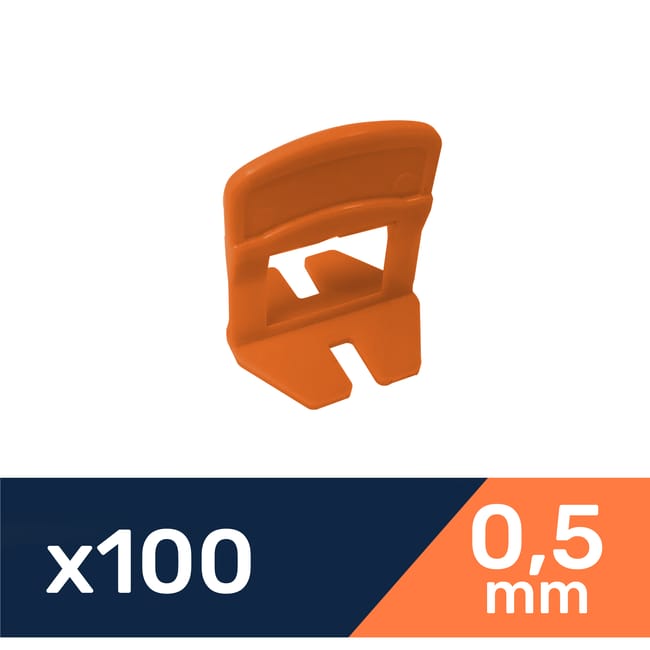 Leroymerlin Sistema livellante per piastrelle a Dritto Sp 0.5 mm. Confezione da 100 pezzi