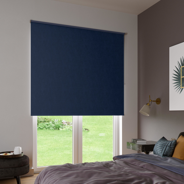 Protezione Privacy Luce Tenda Oscurante 150x150cm Blu Navy - Con - Foto 7