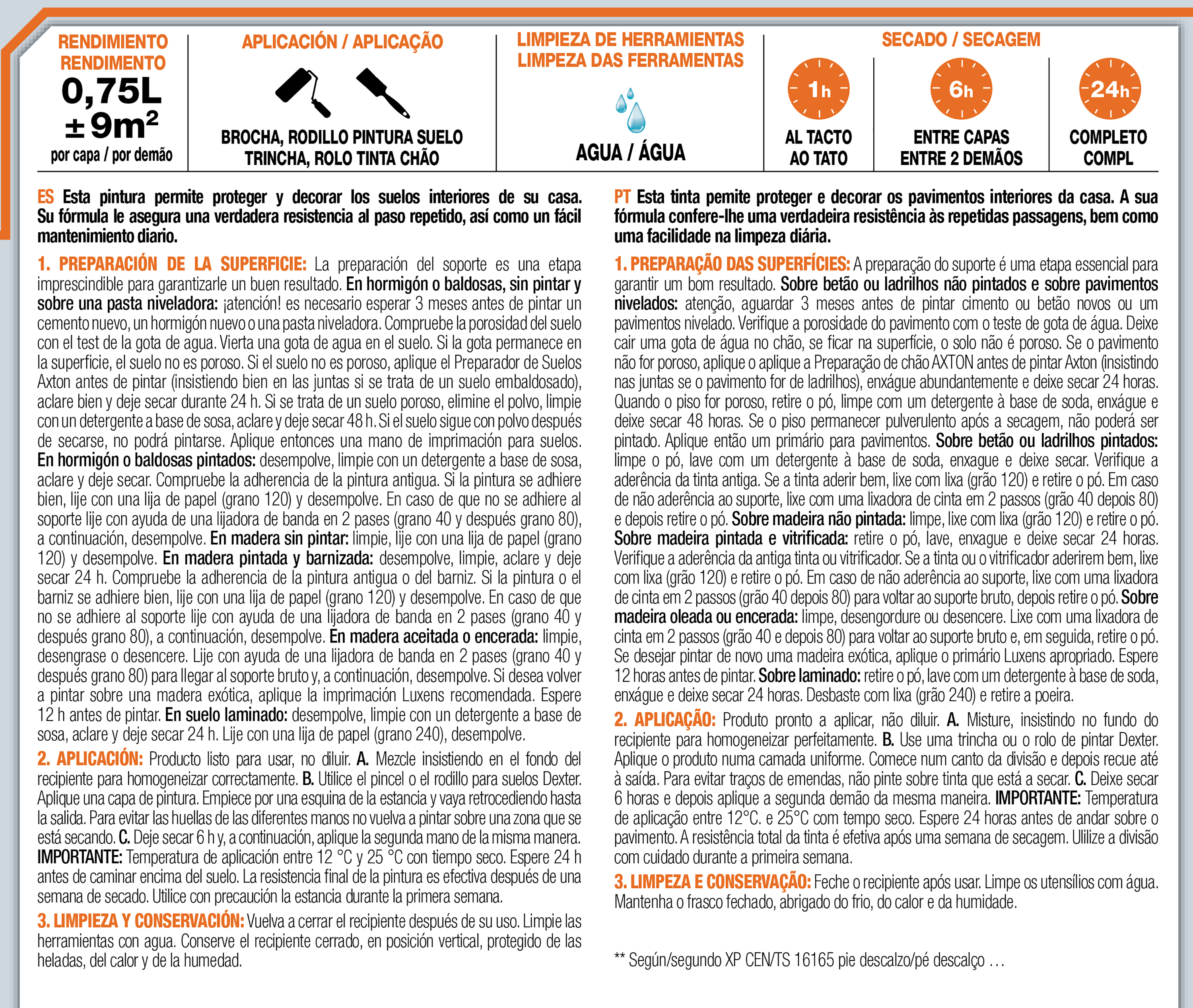 Tinta para chão interior LUXENS GRANIT ACETINADO 3 0.75L - 5