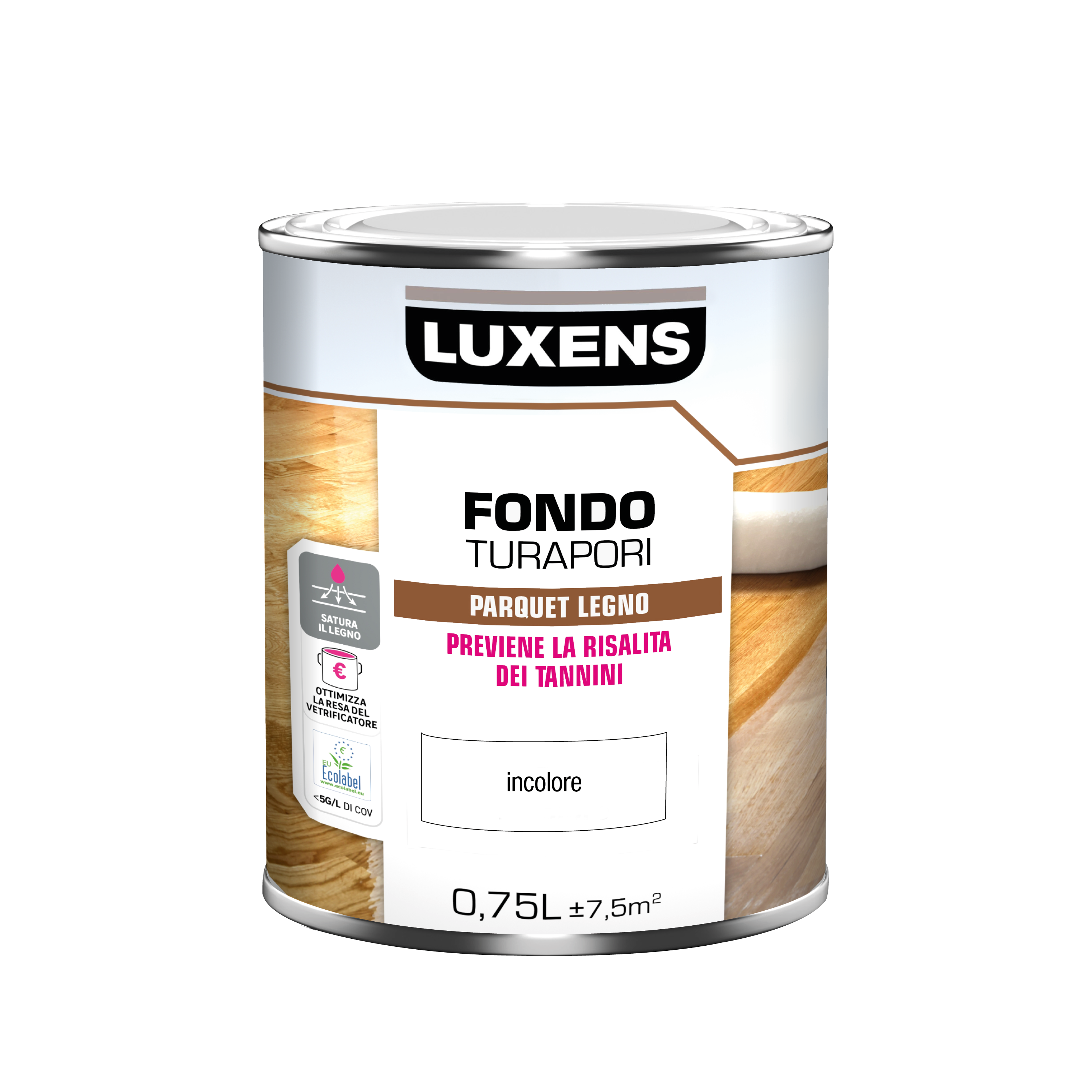 Primer LUXENS Fondo Turapori Incolore 0,75 L per legno - 3