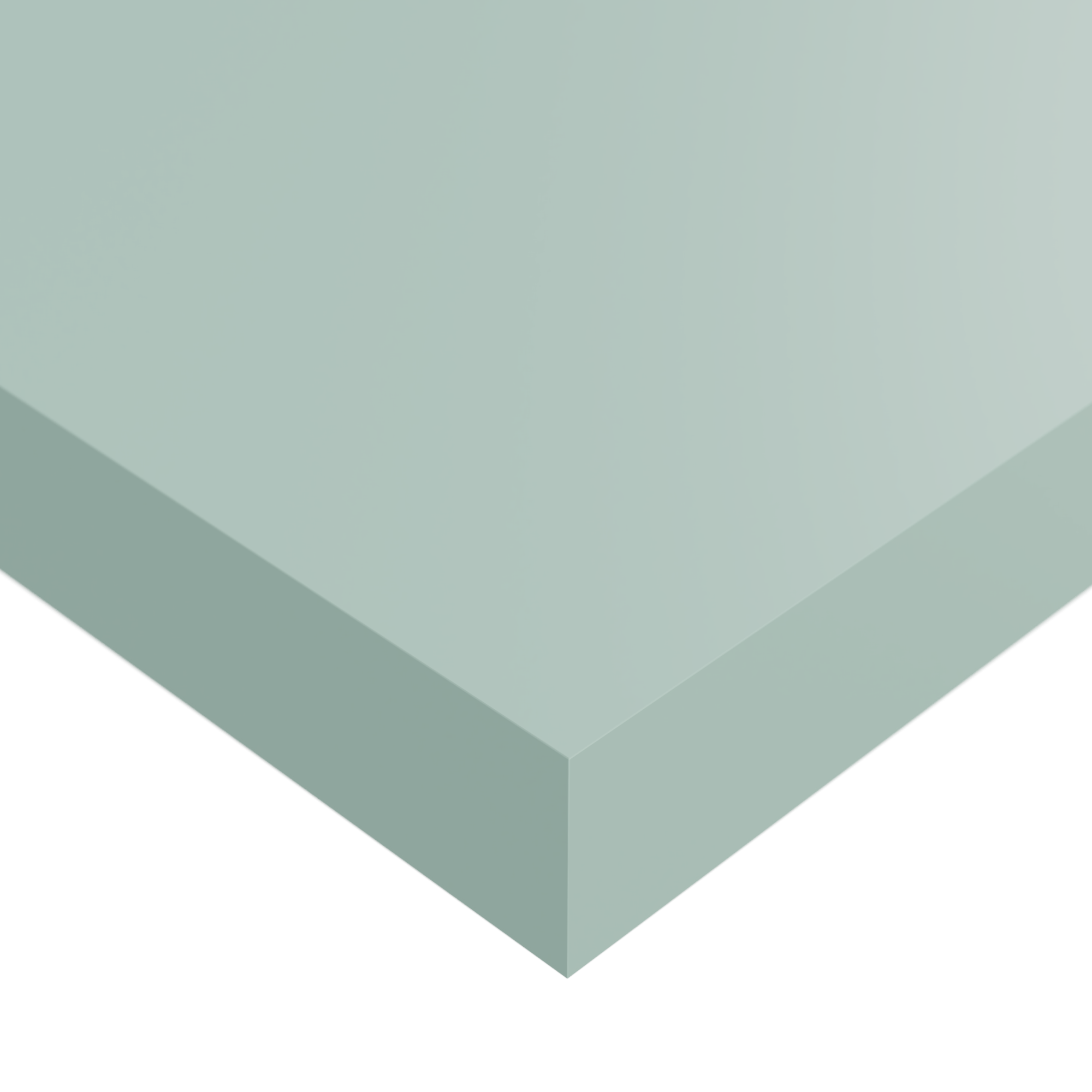 Mensola a muro Tamburata SPACEO dritto in mdf L 80 x P 23.5 cm verde cactus - 9