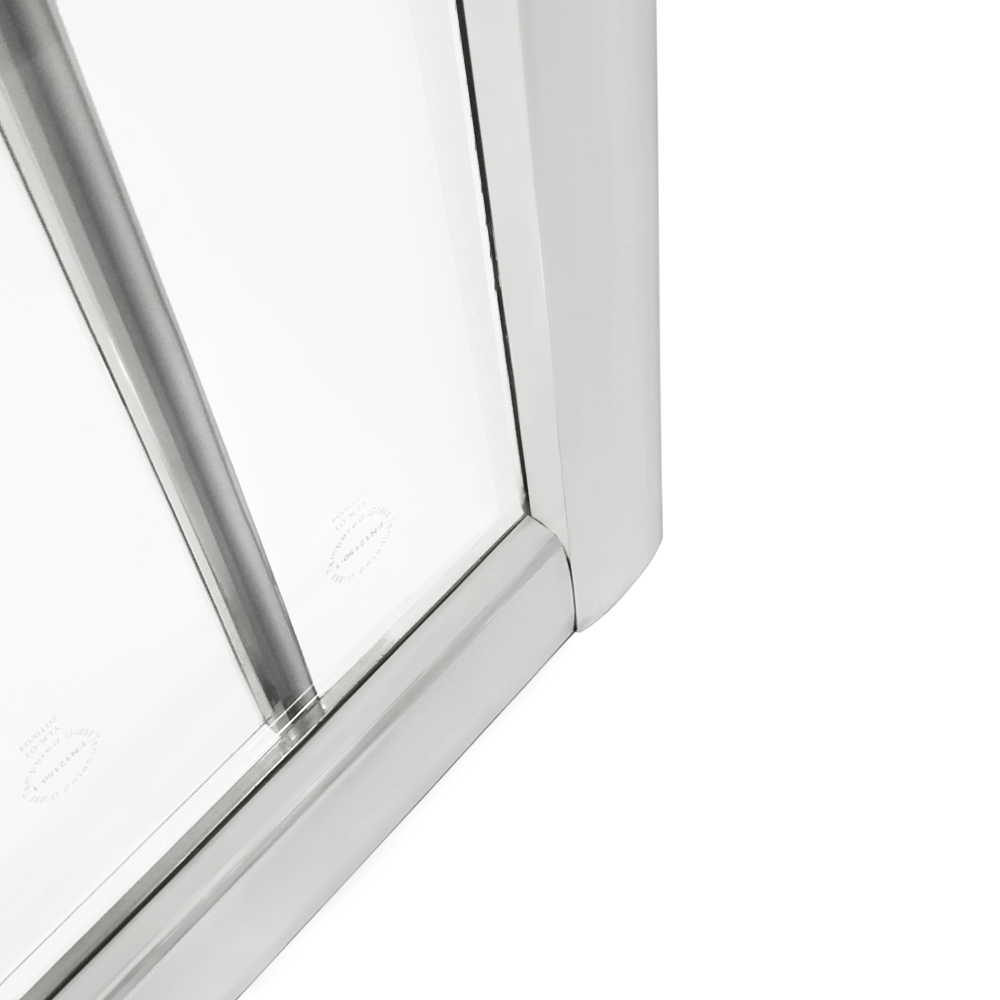 Box doccia angolare con porta scorrevole, vetro 4 mm, L 67.5-79 cm x L 67.5-79 cm, H 185 cm, cromo Essential - 6