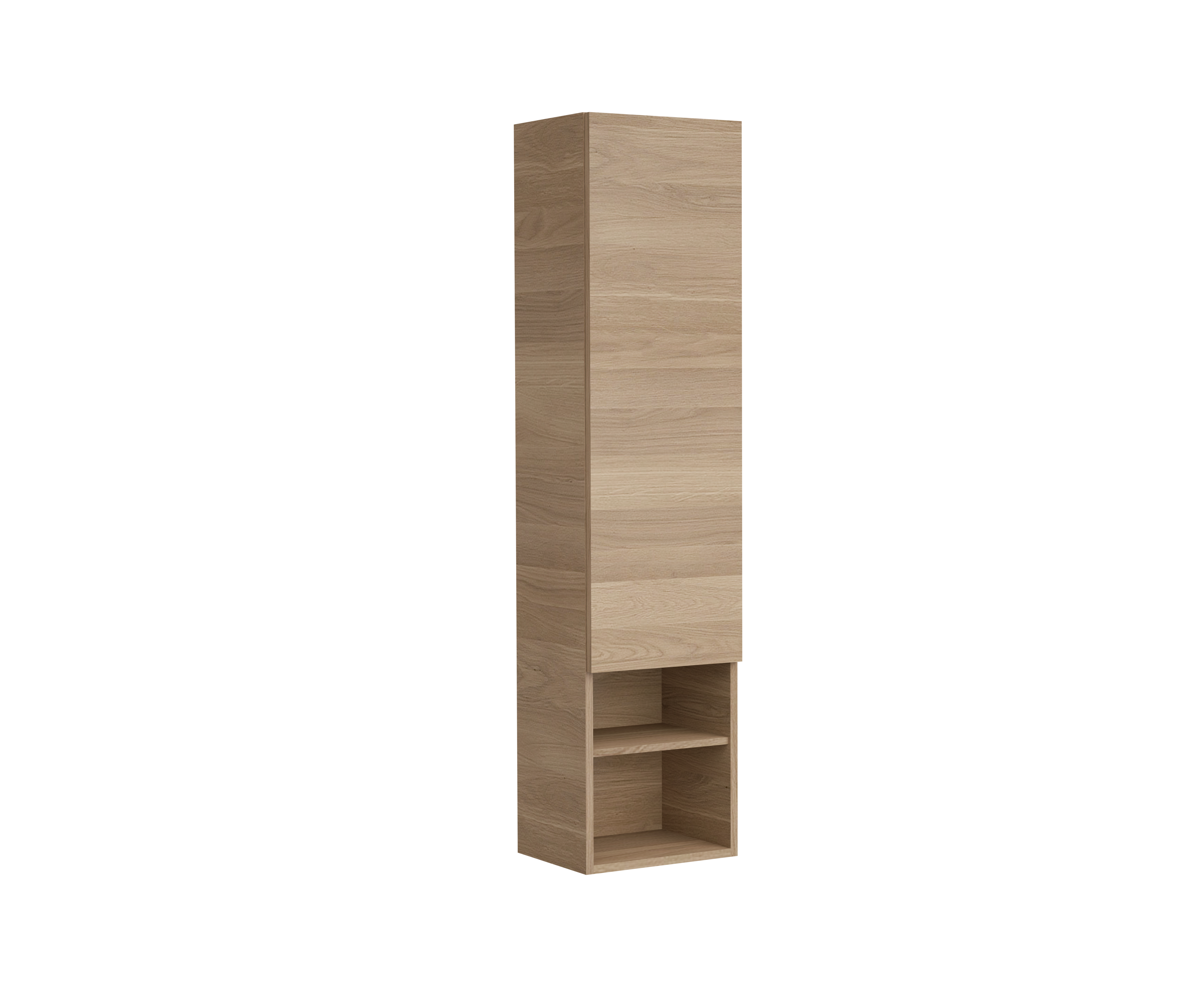 Colonna per mobile bagno Natural SENSEA 1 cassetto 1 anta P 32 x L 40 x H 165 cm marrone laccato legno - 2
