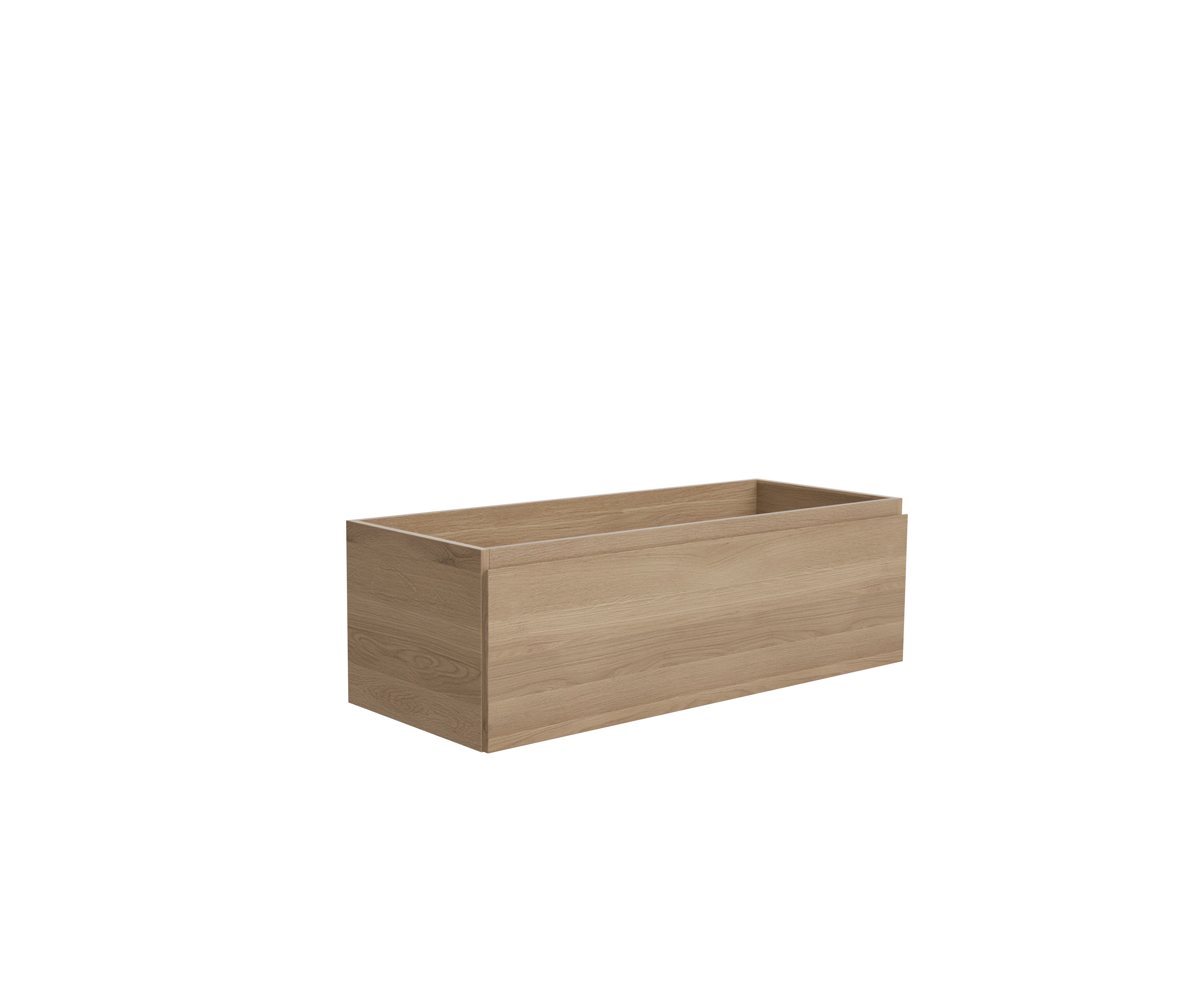Mobile da bagno sospeso sotto lavabo L 120 x H 41 x P 48 cm rovere opaco, 1 cassetto SENSEA Base - 7