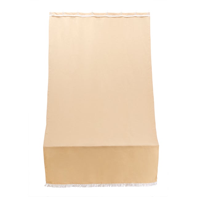 Tessuto per tende da sole ad anelli tinta unita beige L 1.4 x H 3 cm