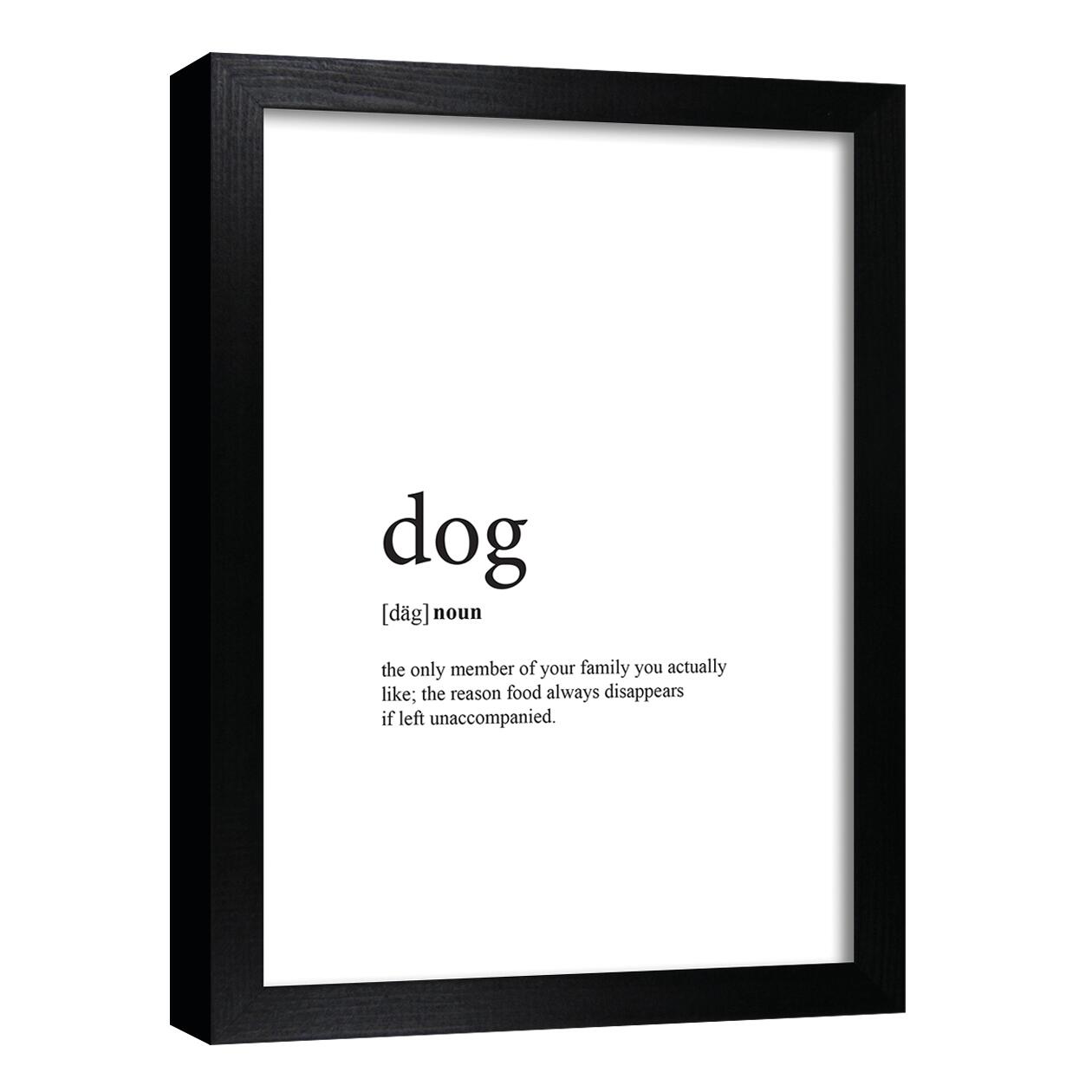 Stampa incorniciata Dog bianco/nero 15 x 20 cm - 3