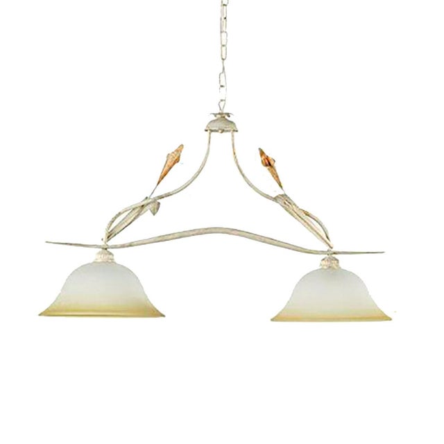 Lampadario Neoclassico Lampadario Neoclassico Lucrezia 2x E27 bianco paralume bianco 2x E27