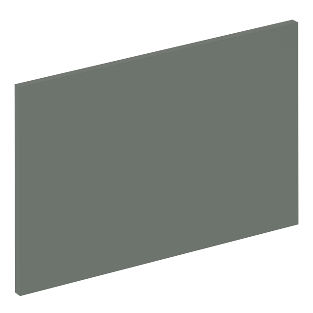 Façade de tiroir de cuisine Vienne gris vert mat H.38.1 x l.59.7 cm
