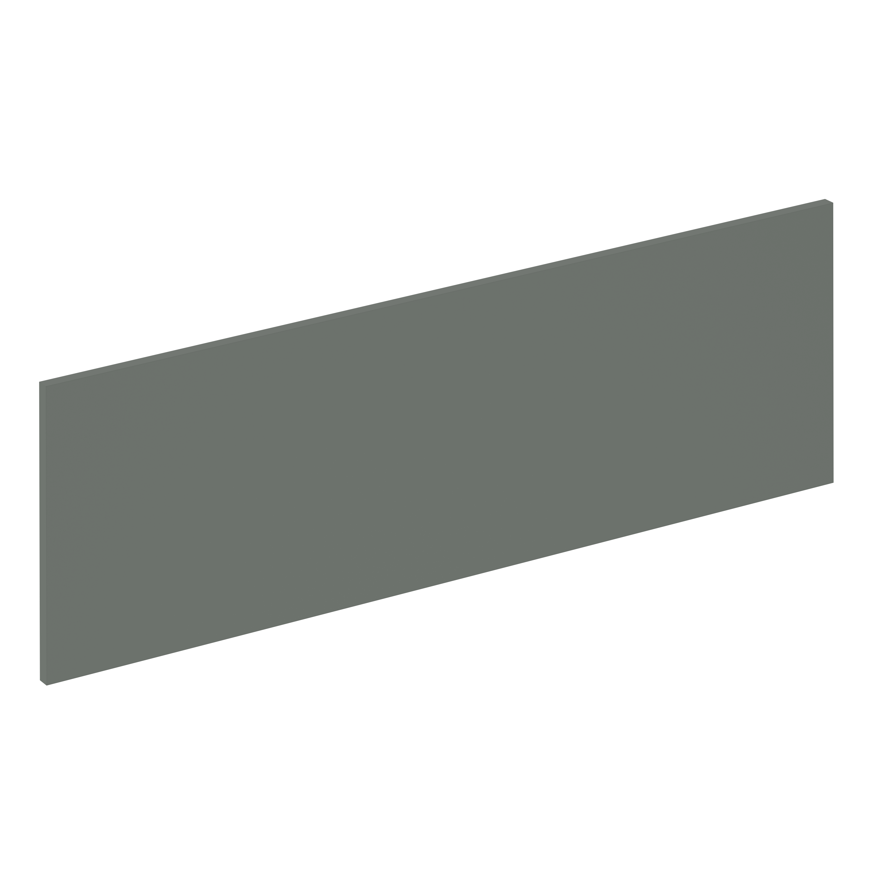 Frente de cajón de cocina vienne verde mate h 38.4 x l 120 cm