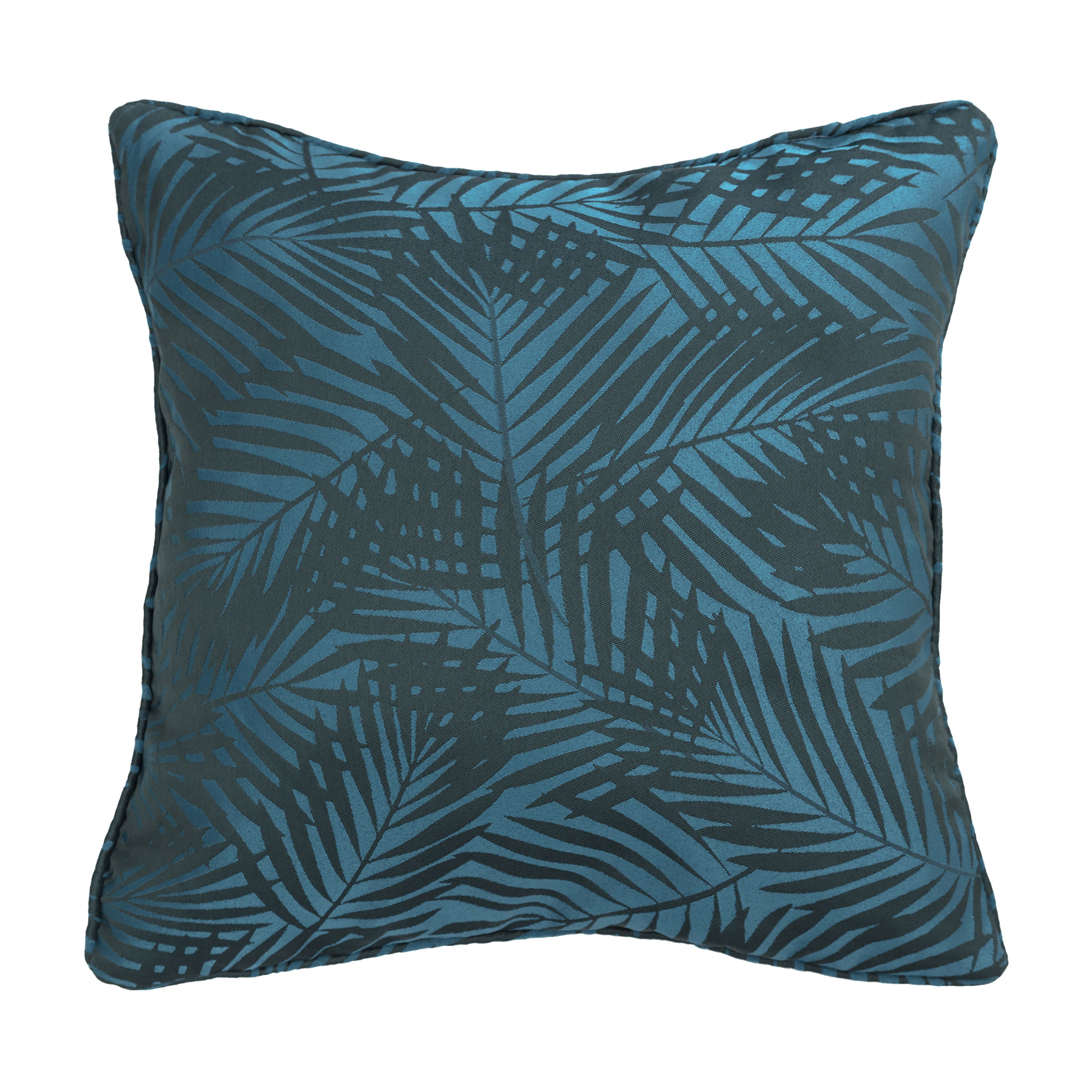 Cojín decorativo inspire sheryda poliéster azul y verde 40x40cm