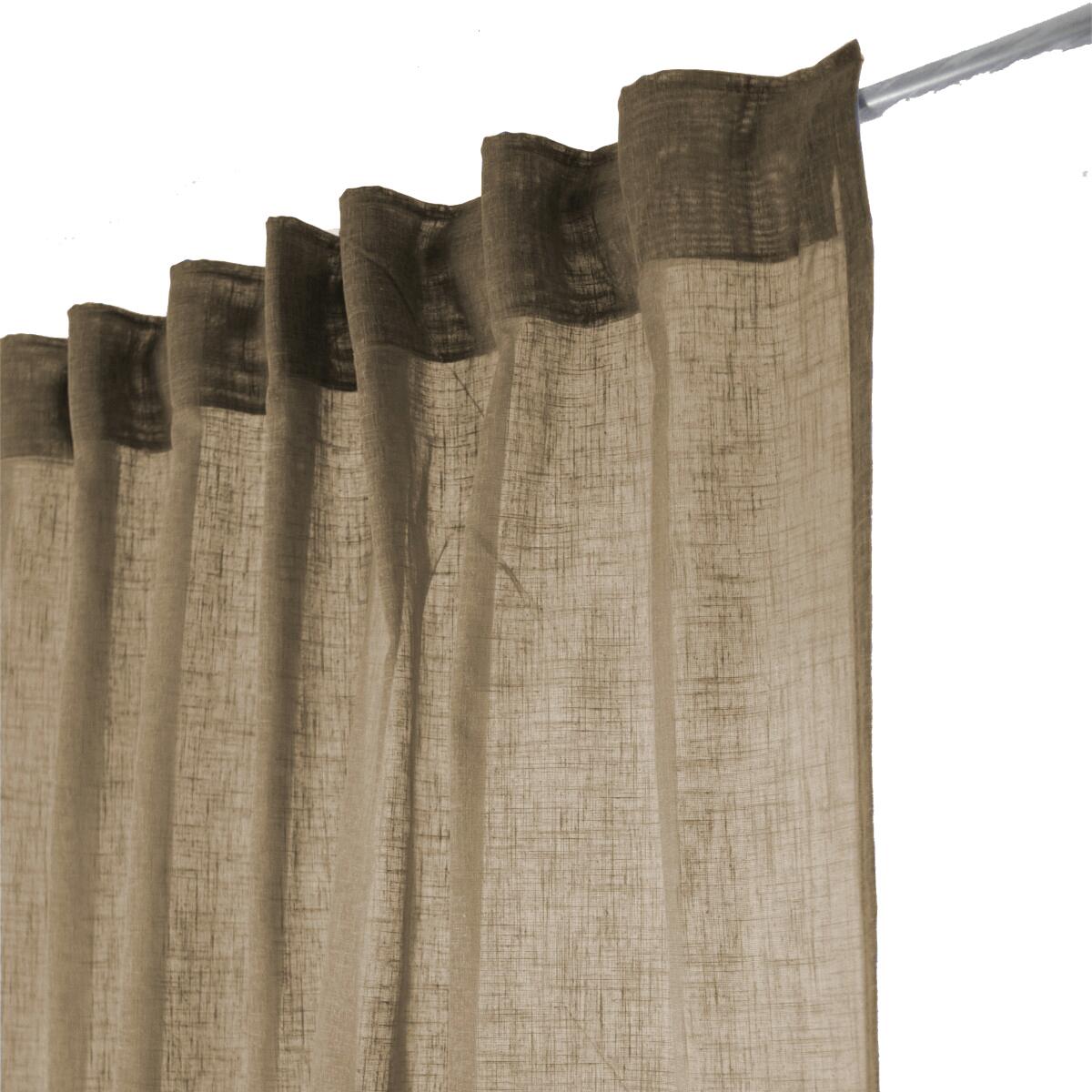 Tenda Aspect lin beige, passanti nascosti 145x300 cm - 5