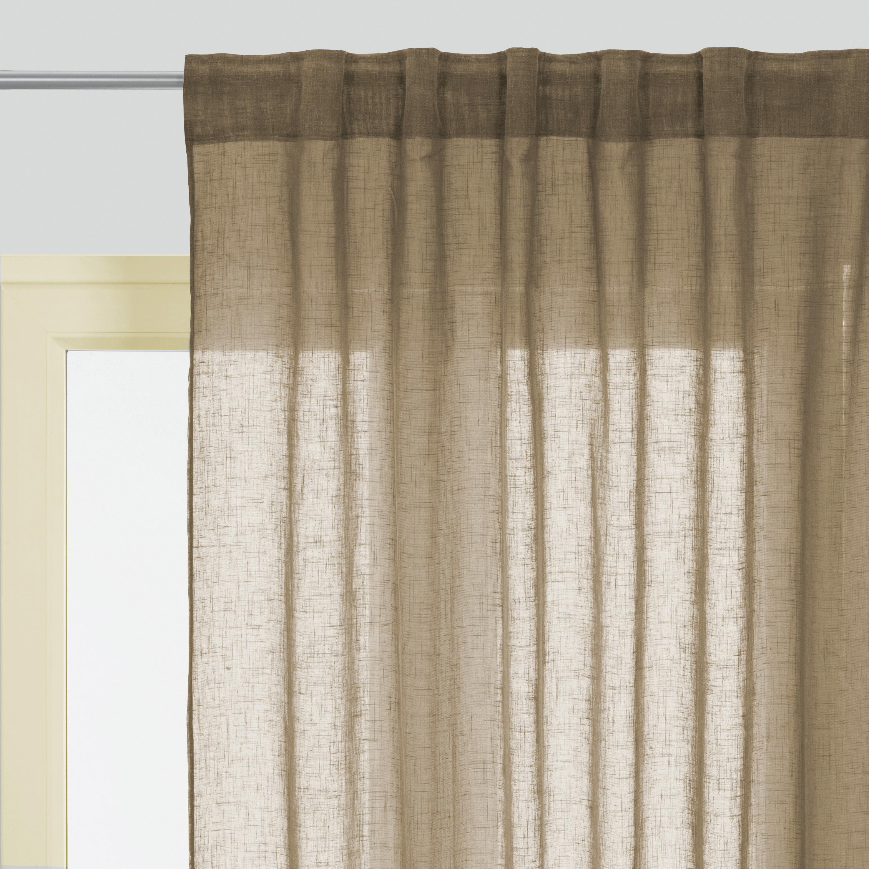 Tenda Aspect lin beige, passanti nascosti 145x300 cm - 4