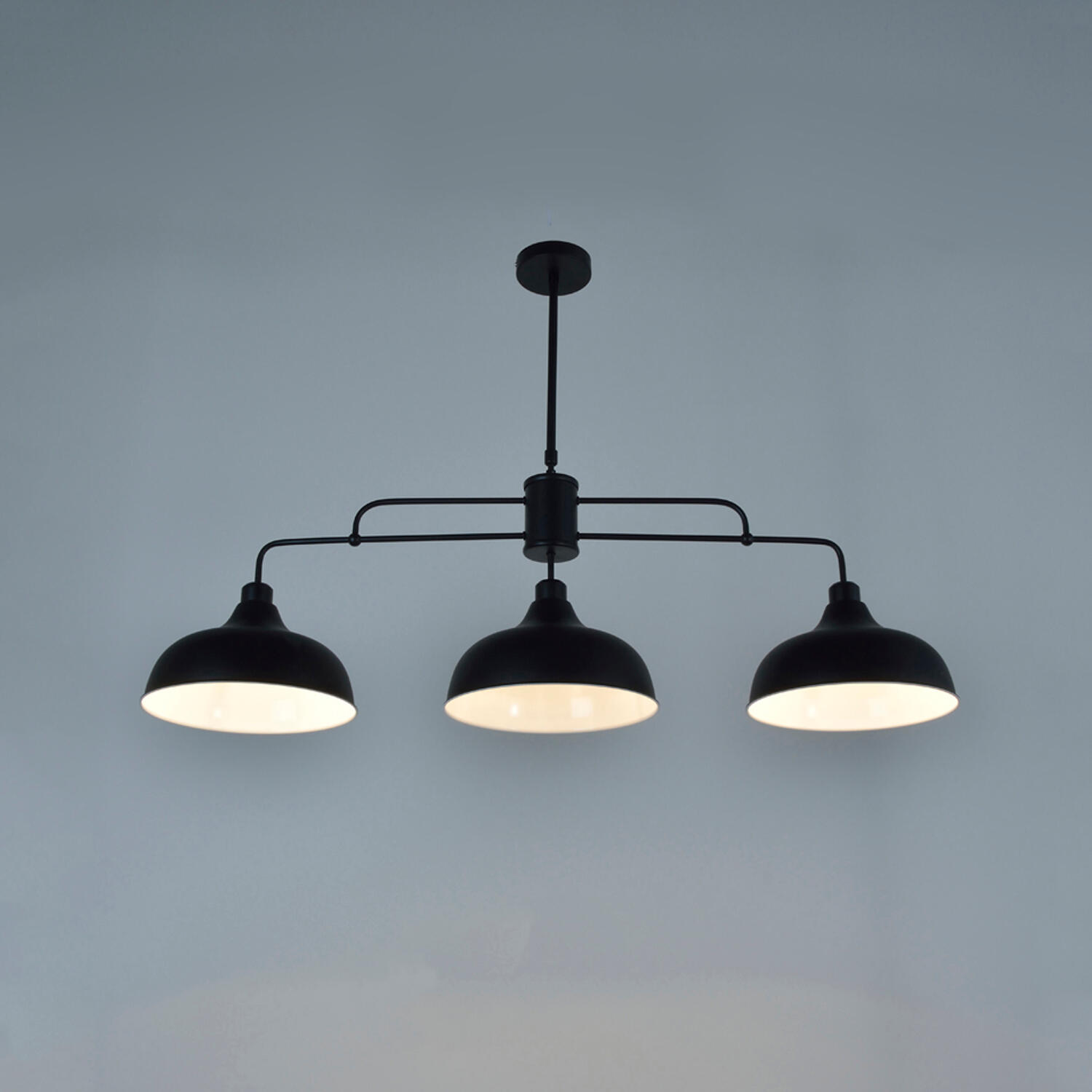 Suspension Lincoln acier, noir, l.28.5 cm, E27 - 6