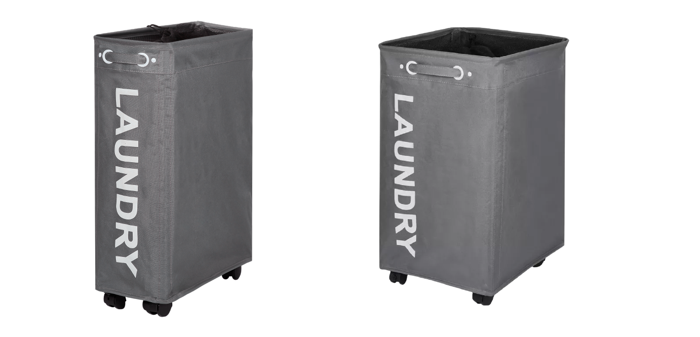 Bac à linge gris l.19 x H.60 x P.39 cm SENSEA - 9