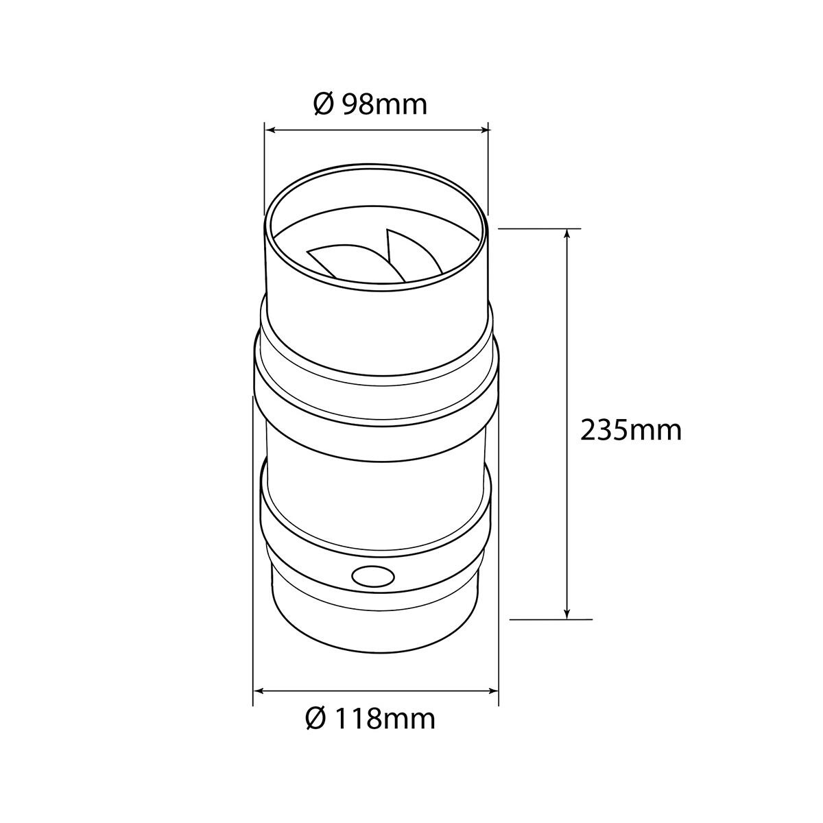 Aspiratore assiale Assiale Ø 100-120 mm - 4