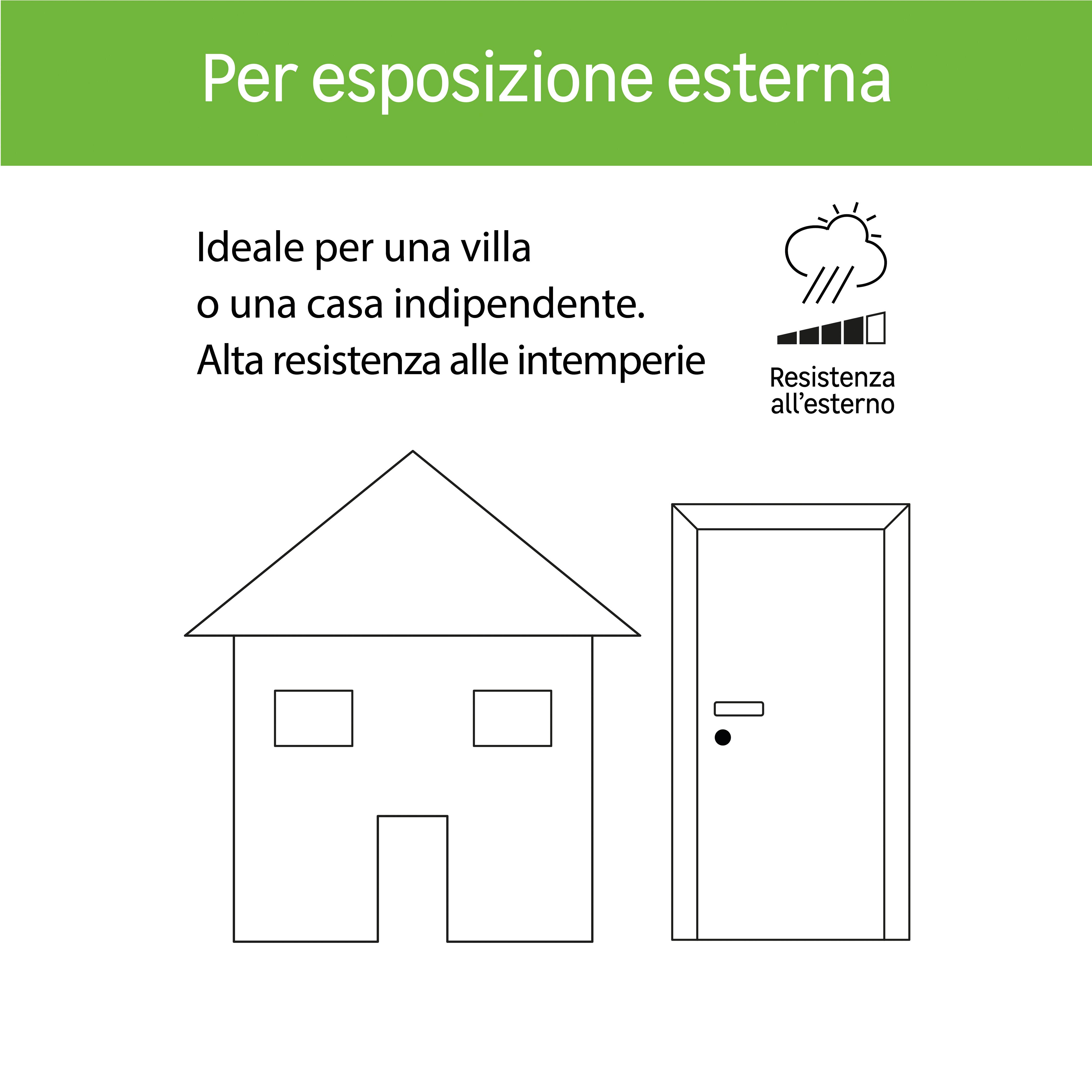 Porta blindata MASTER Hi-Secur L 80 x H 210 cm antracite/bianco apertura destra - 10