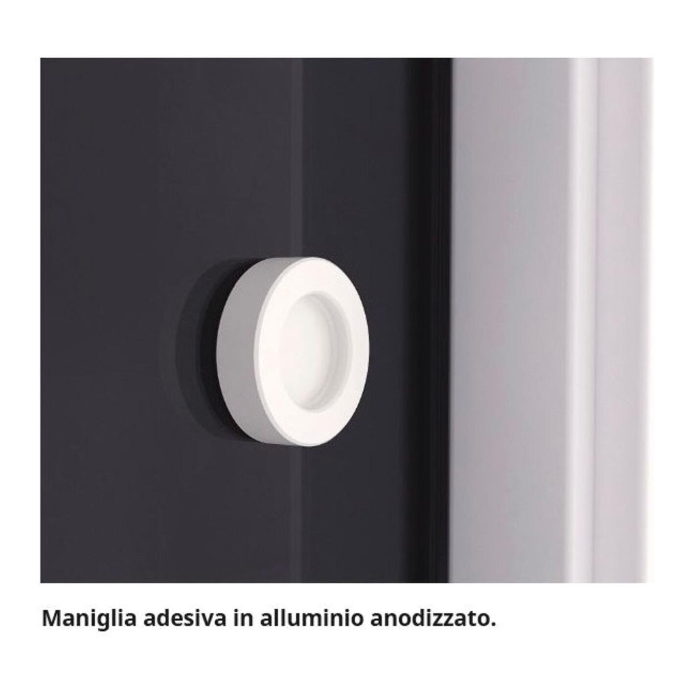 Telaio per porta Secret in legno verniciato bianco L 15 x H 230 cm - 4