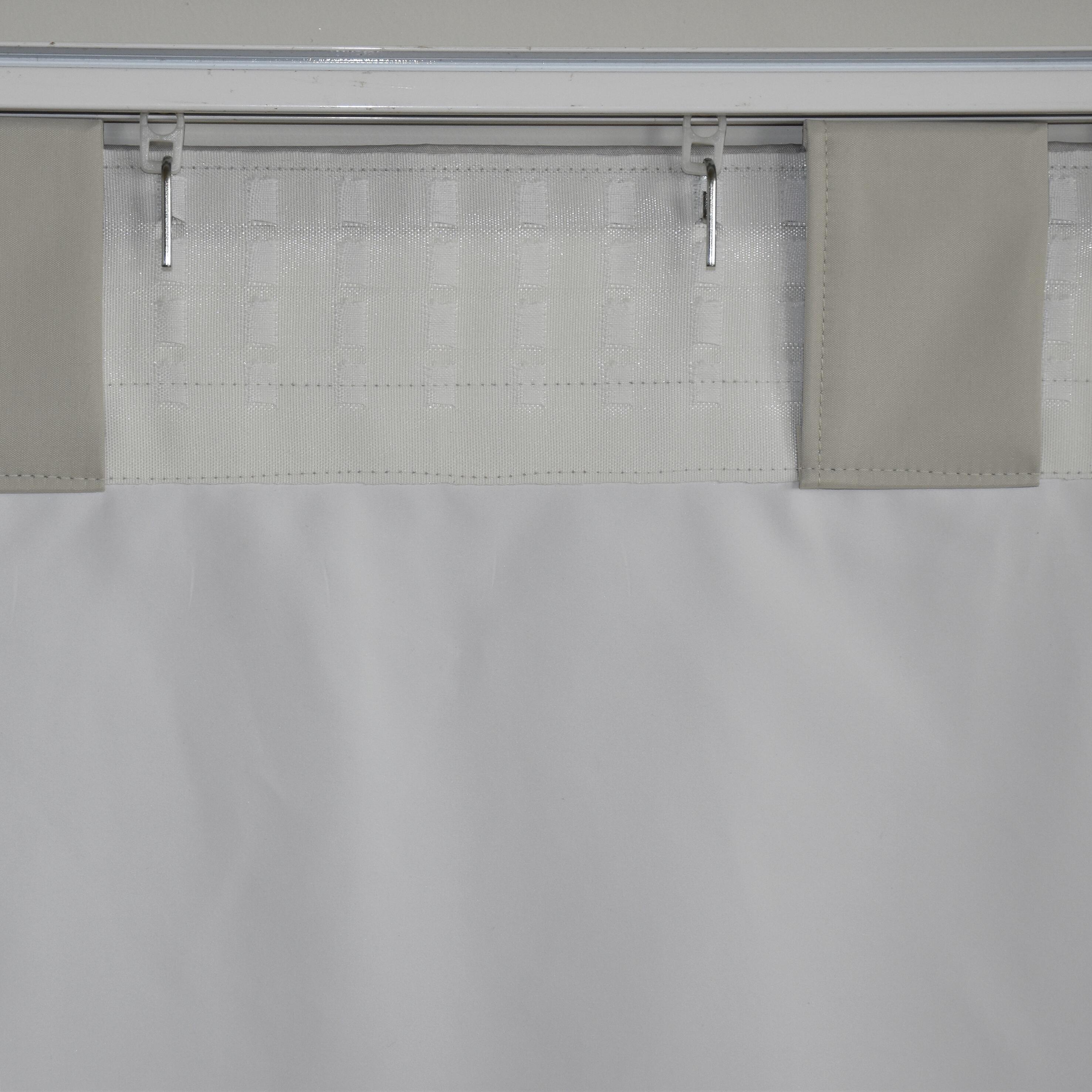 Tenda ignifuga night beige, termico e anti-rumore, passanti nascosti 140x300 cm - 9