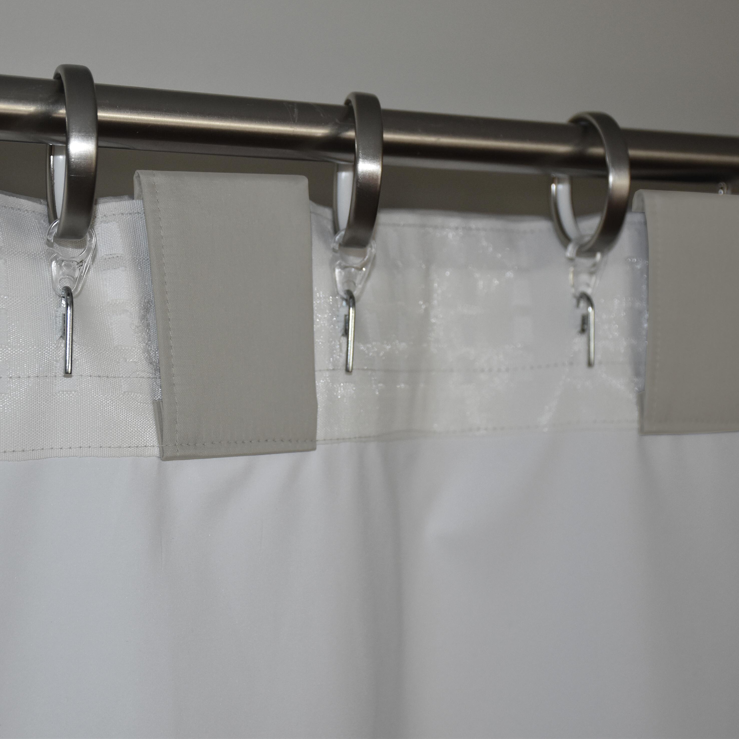 Tenda ignifuga night beige, termico e anti-rumore, passanti nascosti 140x300 cm - 8