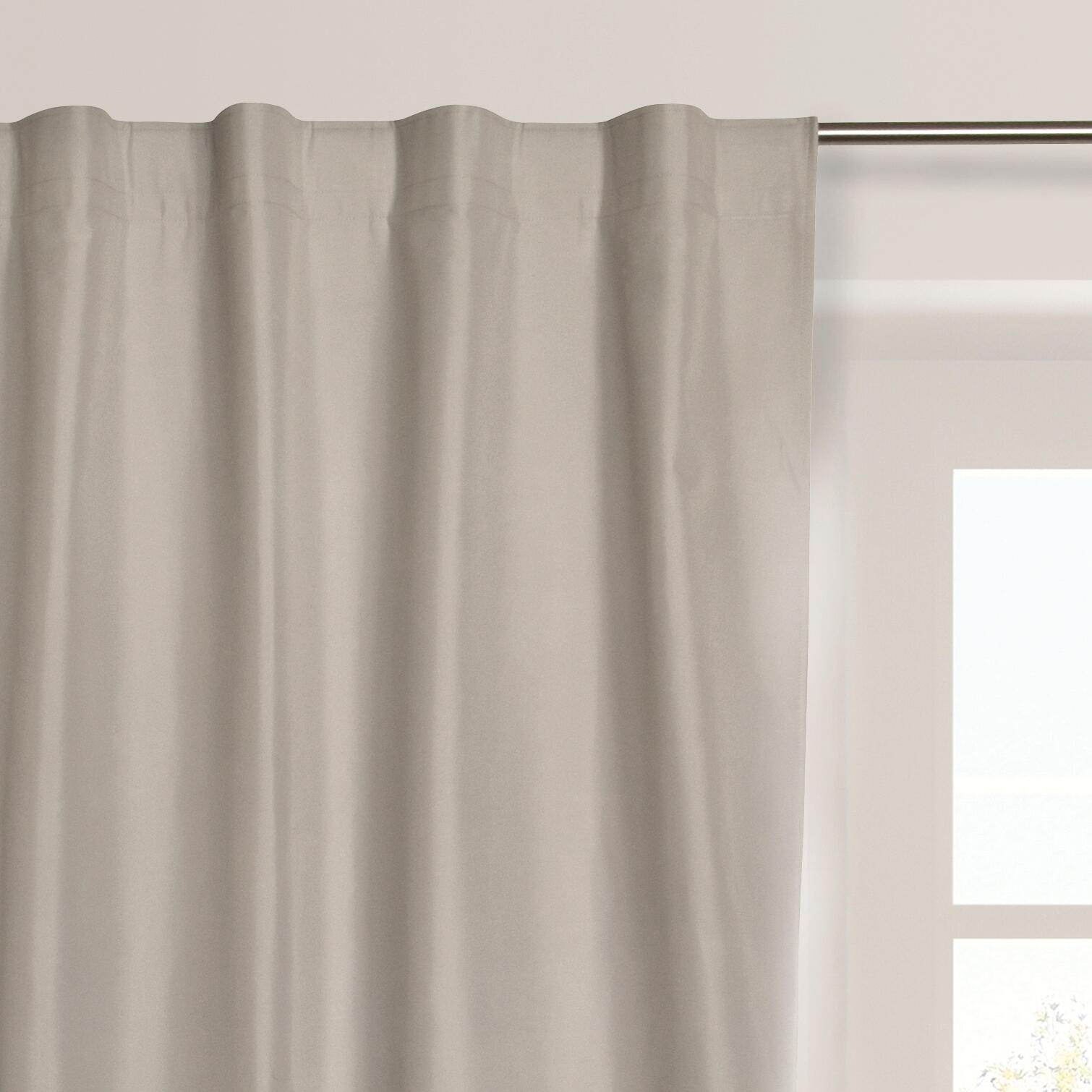Tenda ignifuga night beige, termico e anti-rumore, passanti nascosti 140x300 cm - 4