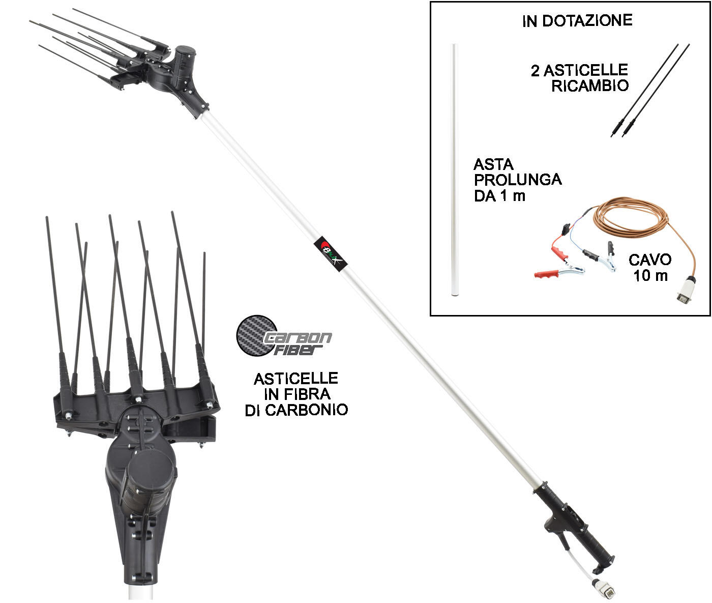 SCUOTIOLIVE SCUOTITORE OLIVE ABBACCHIATORE SCUOTI OLIVE A BATTERIA 12V - Foto 2