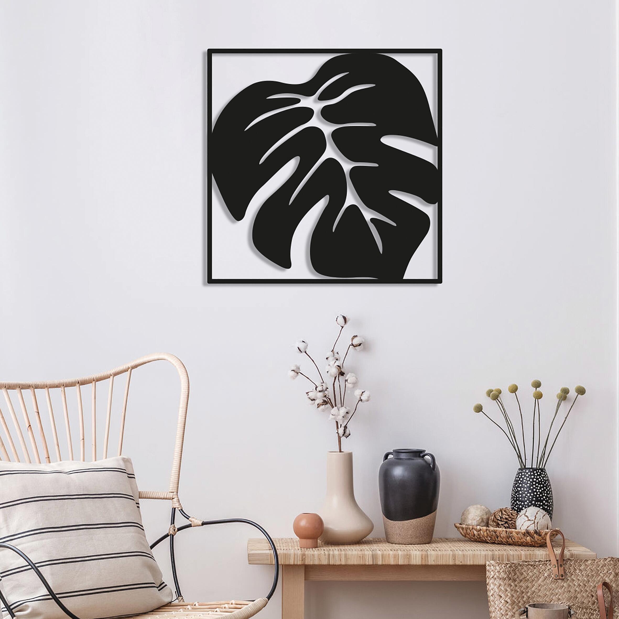 2 Decorazioni Murali Geometriche In Metallo Nero - Minimaliste, 43x29 Cm, Per Camera E Soggiorno - Foto 10