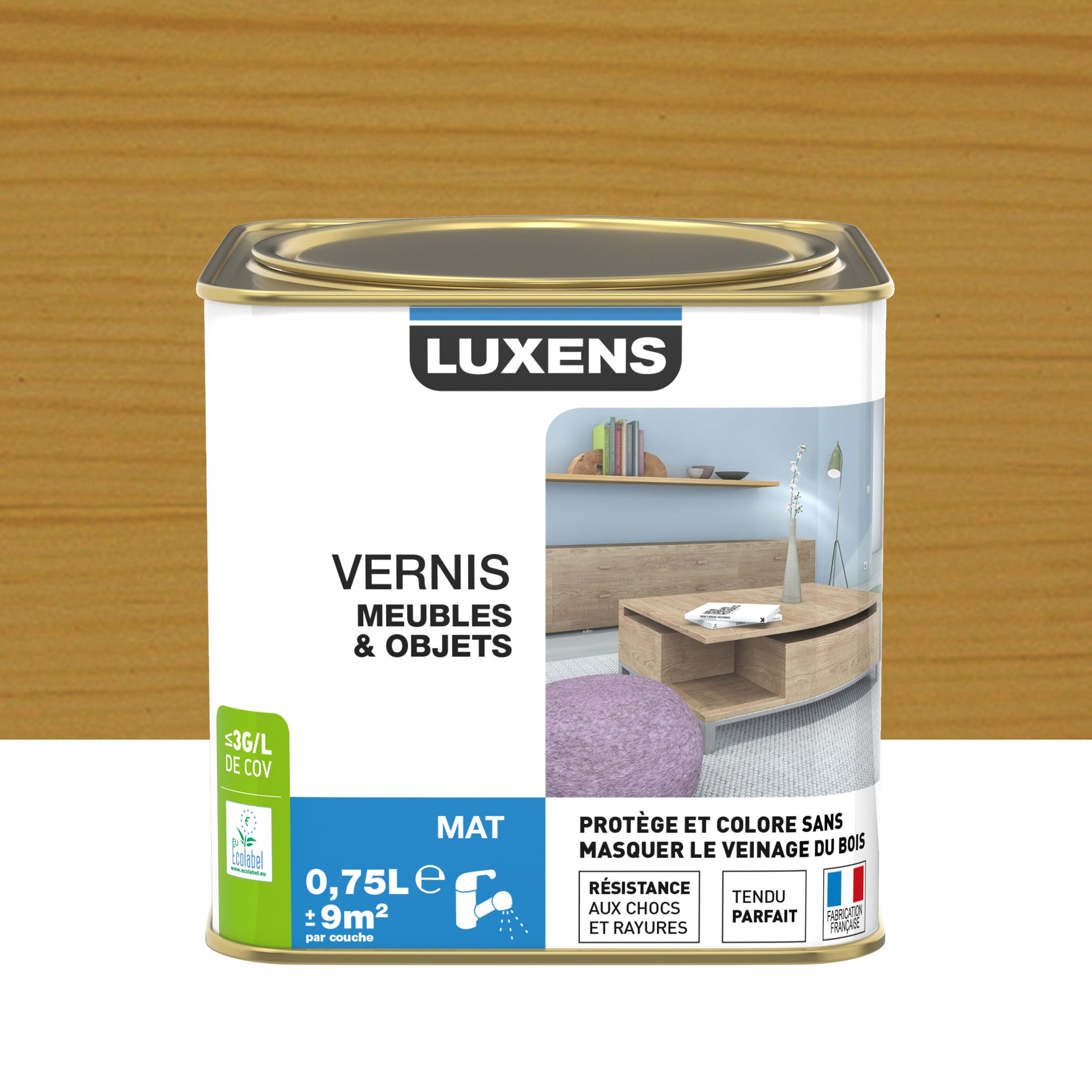 Vernis Meuble Et Objet LUXENS Ch ne Dor Mat 0 75l Leroy Merlin vernis-meuble-et-objet-luxens-ch-ne-dor-mat-0-75l-leroy-merlin