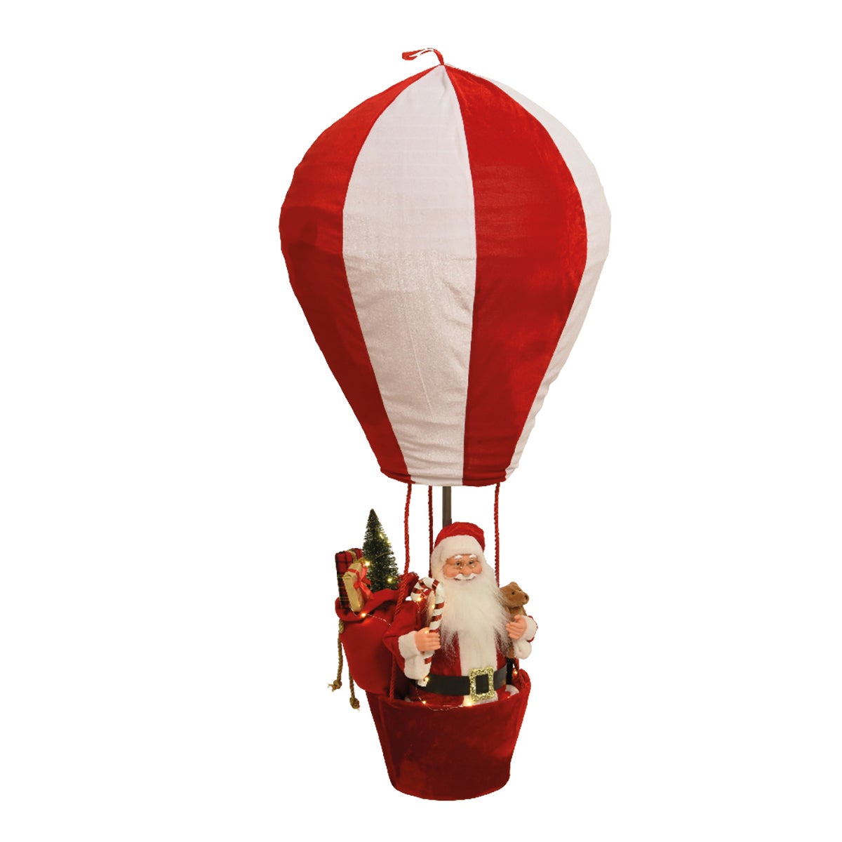 Babbo Natale mongolfiera in poliestere H 150 cm, L 100 cm x P 100 cm |  Leroy Merlin